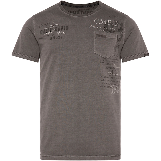 CAMP DAVID T-Shirt, mit Kontrastnähten ▷ bestellen | BAUR