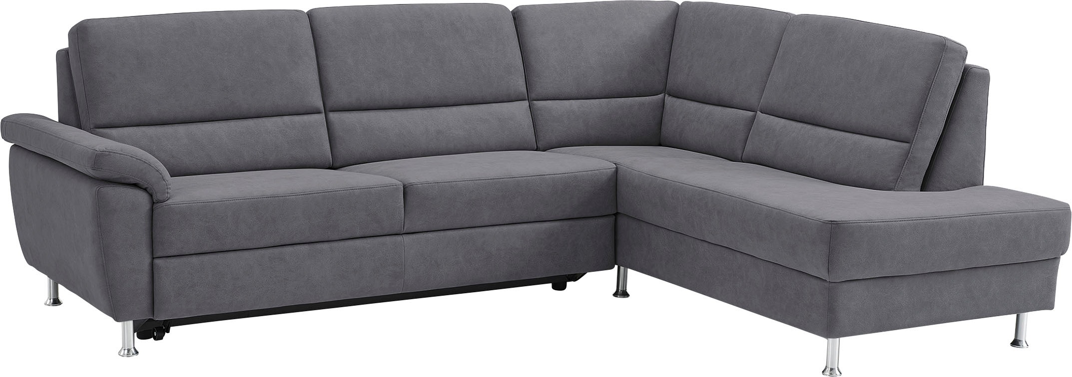 CALIZZA INTERIORS Ecksofa »Onyx L-Form«, Ottomane links oder rechts, wahlweise mit Bettfunktion, Breite 257 cm