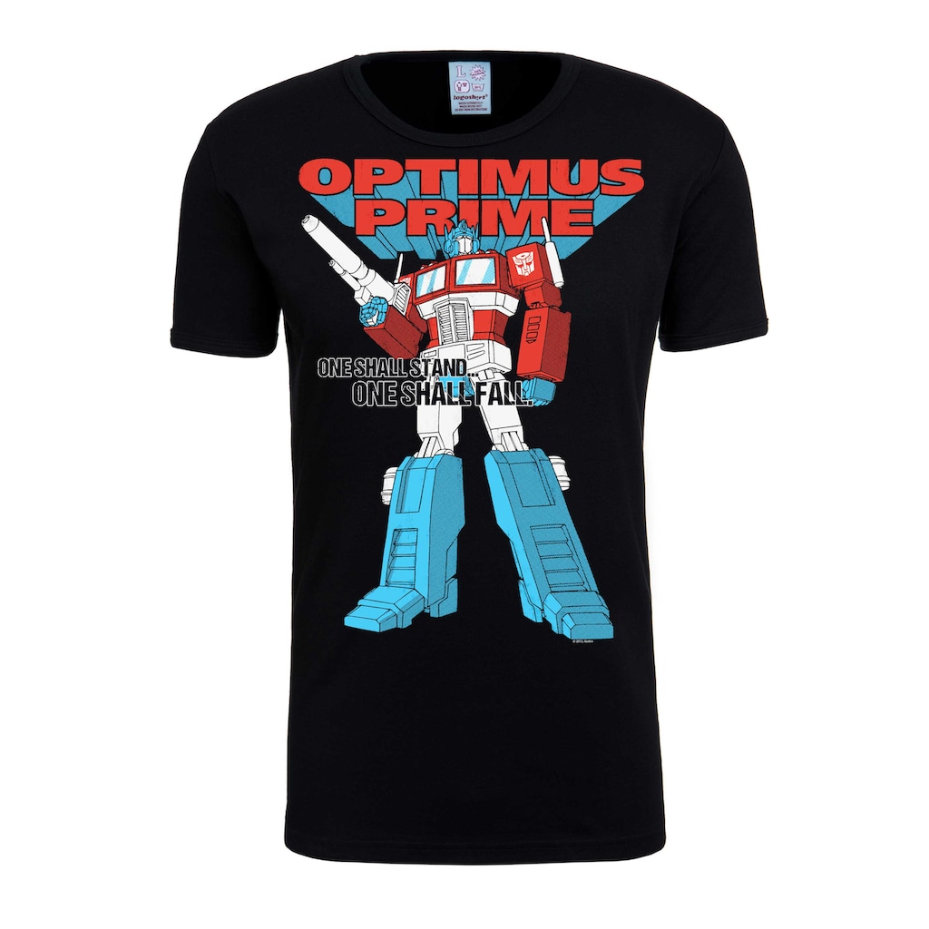 LOGOSHIRT T-Shirt »Transformers Oprimus Prime One Shall Stand« mit Optimus Prime-Print