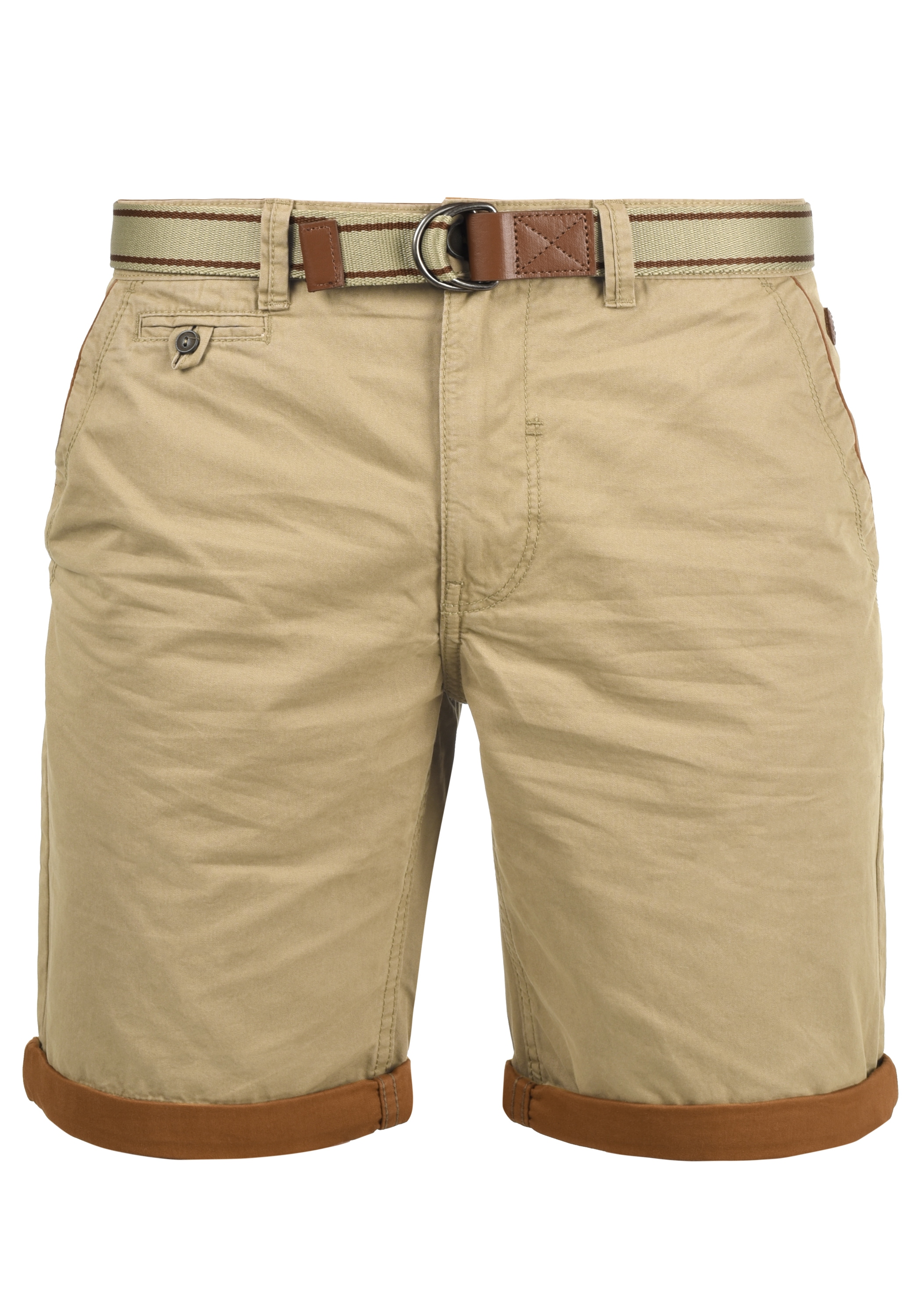 Blend Chinoshorts »BHNeji«  Chino Shorts mit umgeschlagenen Hosenbeinen in Kontrastfarbe