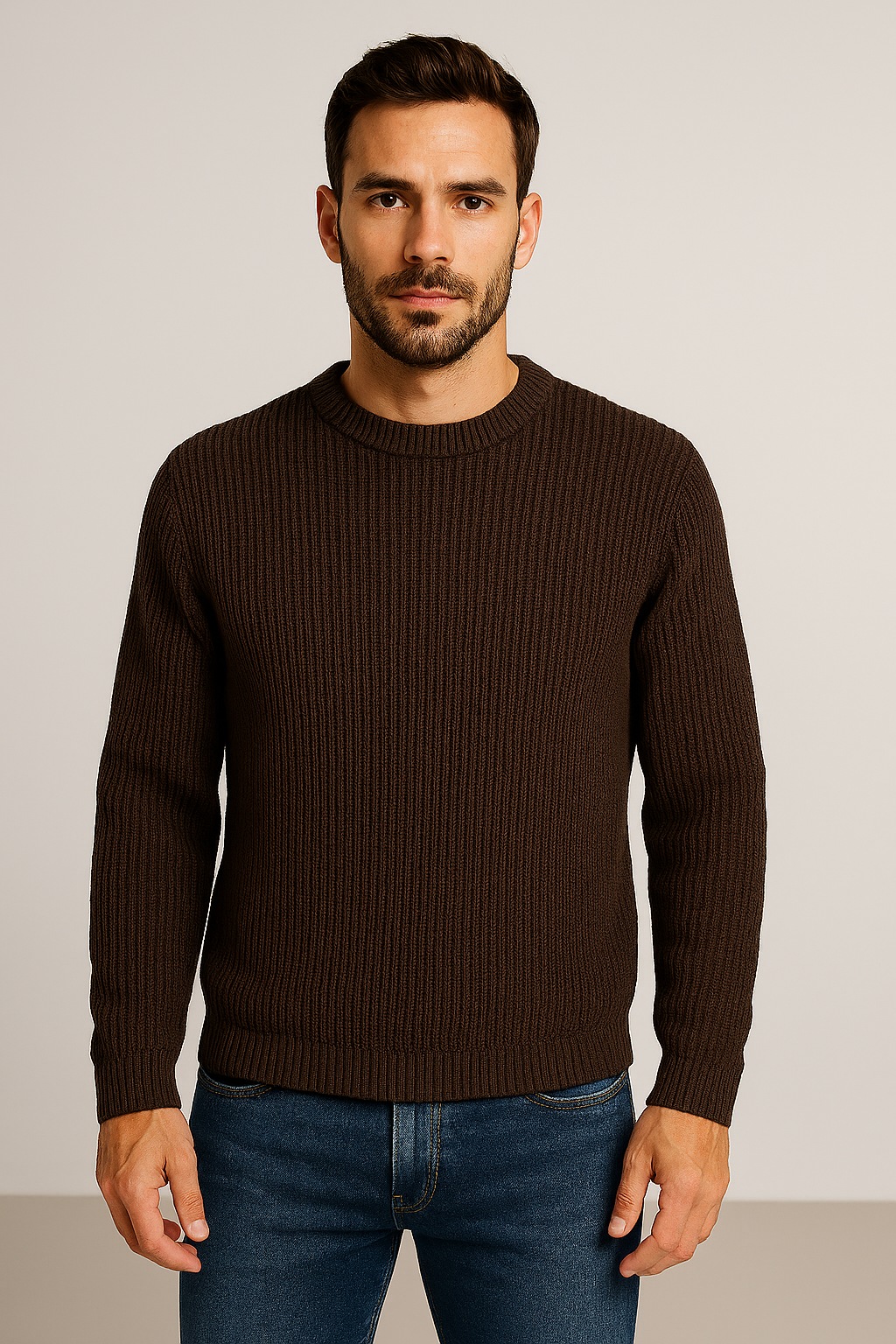 Jack & Jones Rundhalspullover "JJKAITO KNIT CREW NECK BF" günstig online kaufen