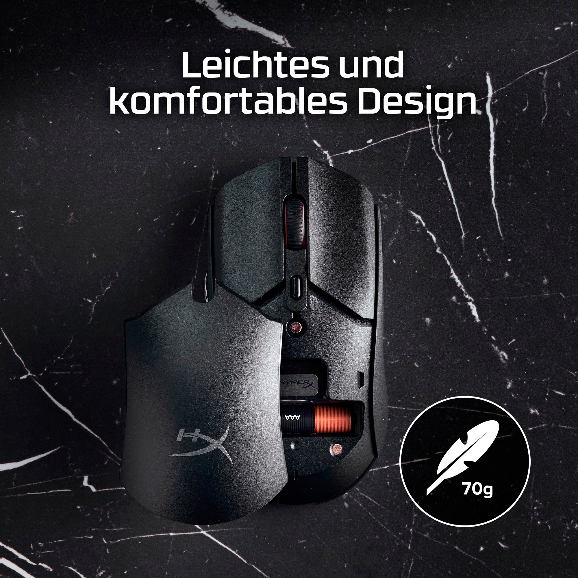 HyperX Gaming-Maus »Pulsefire Haste 2 Core Wireless« Bluetooth | Funk | USB