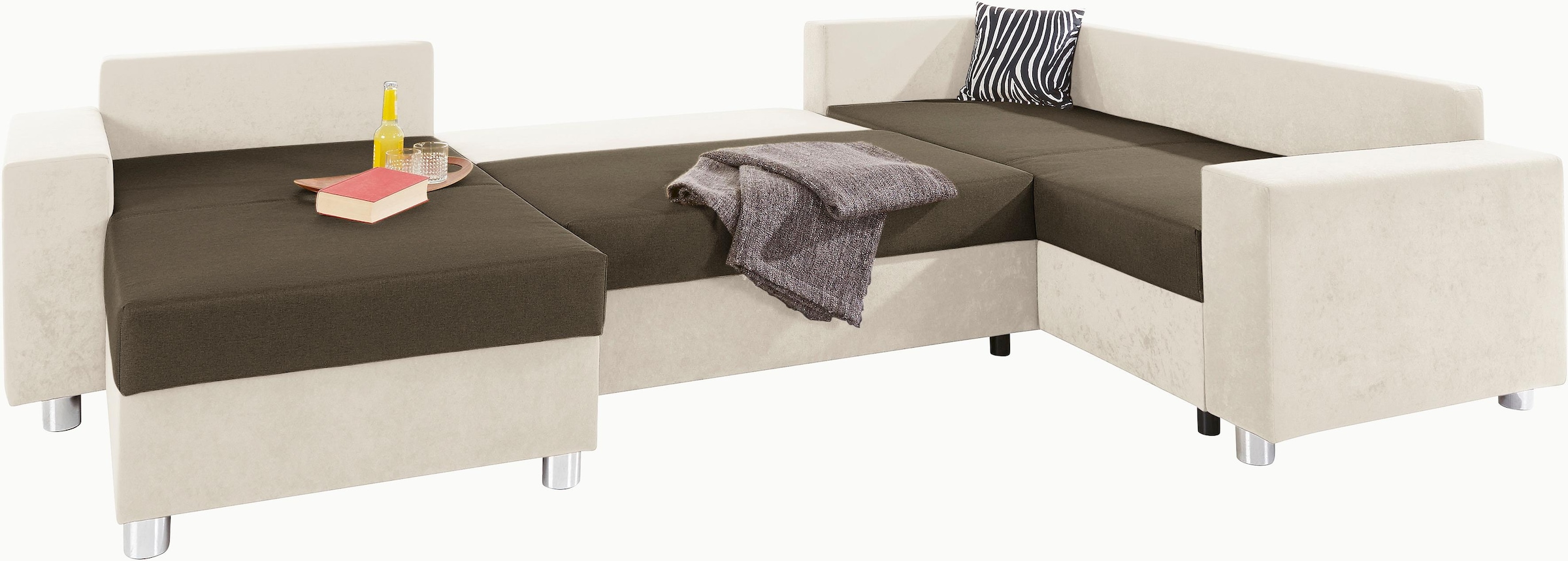 COLLECTION AB Wohnlandschaft "Paris U-Form" mit Federkern, wahlweise mit Be günstig online kaufen