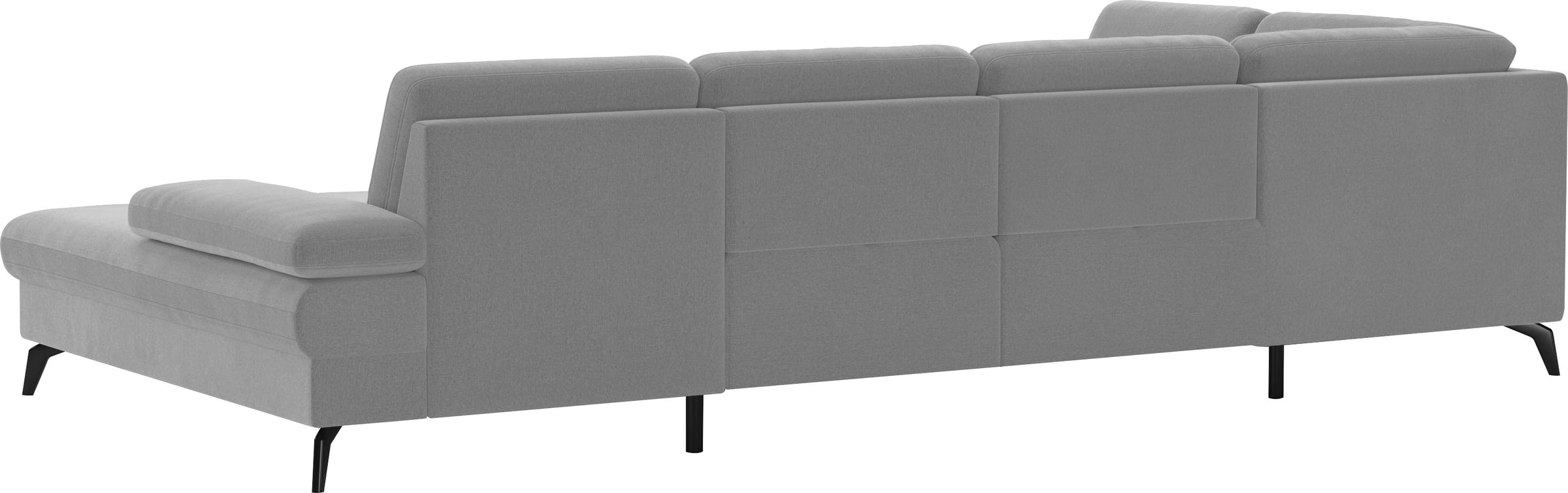 sit&more Wohnlandschaft »Morris U-Form, inkl. Sitztiefenverstellung«, wahlweise mit Armteilverstellung, Bettfunktion & Bettkasten