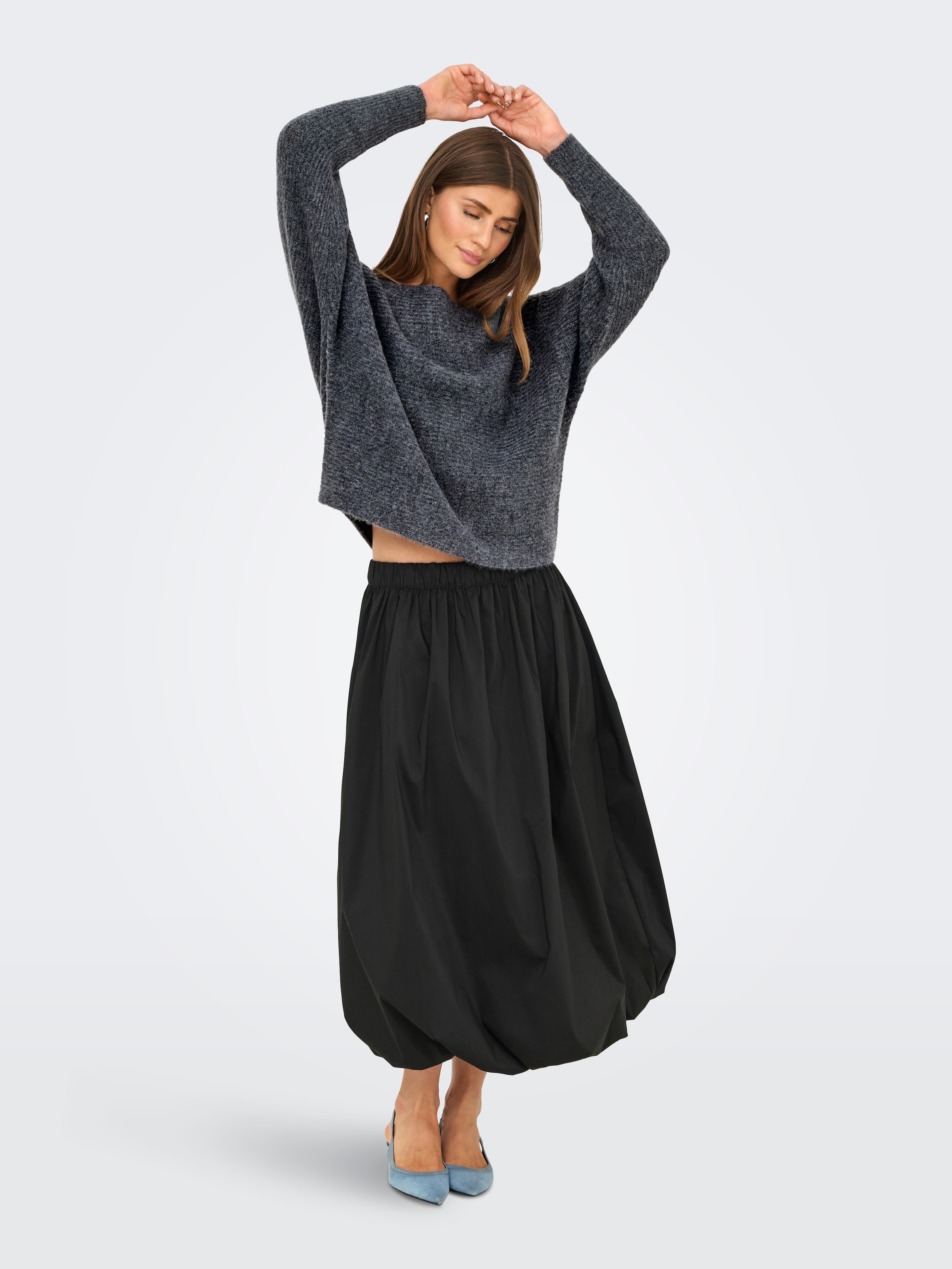 ONLY Strickpullover »ONLDANIELLA L/S PULLOVER KNT NOOS« Materialmix, regular fit