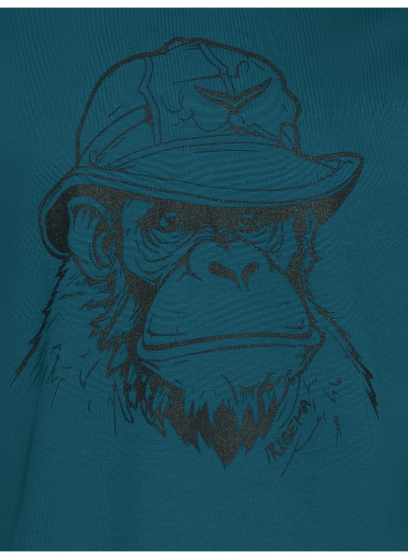 Trigema T-Shirt »TRIGEMA T-Shirt mit Affen-Printmotiv«, (1 tlg.)
