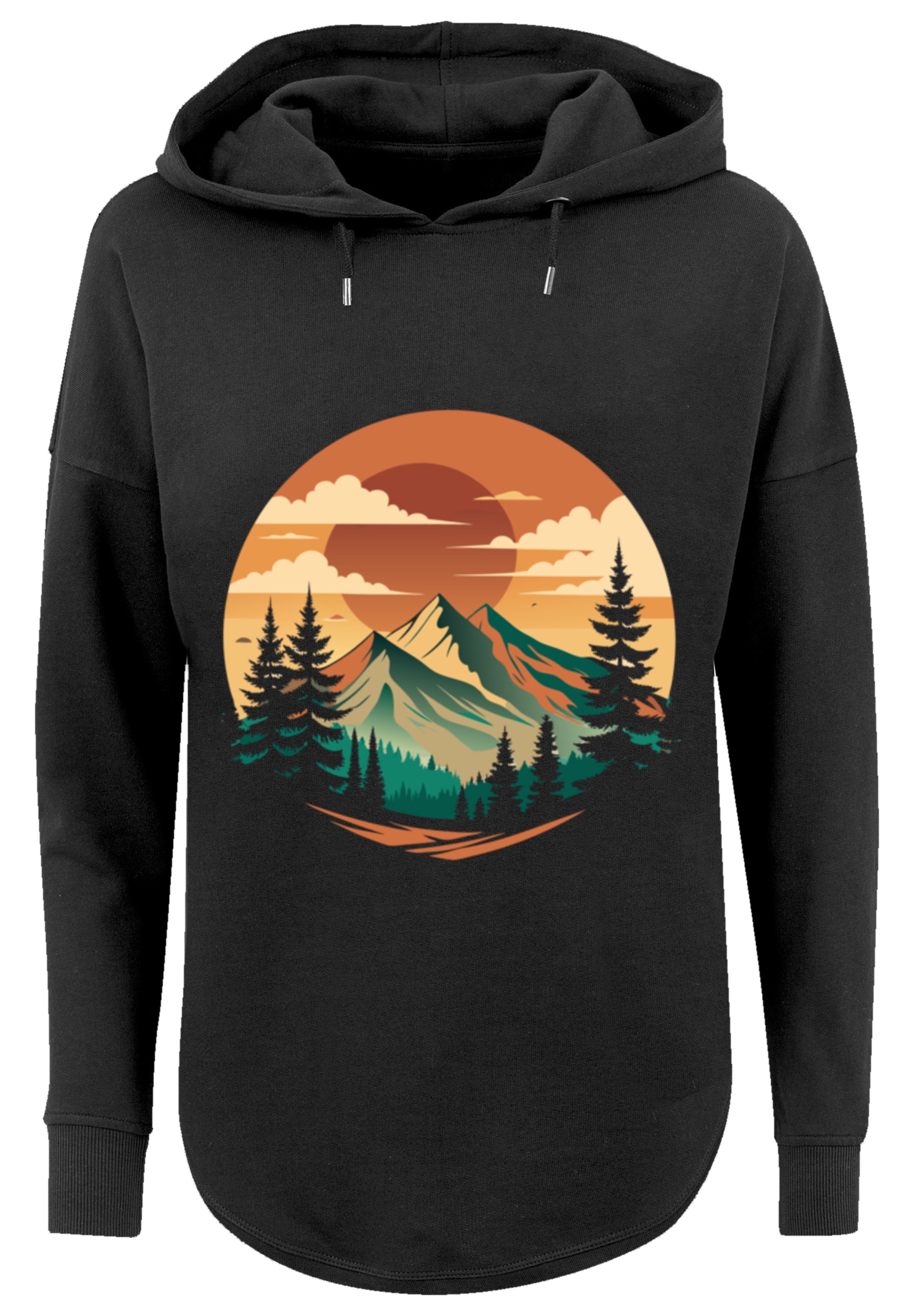 F4NT4STIC Kapuzenpullover »Sonnenuntergang Berglandschaft«, Premium Qualität