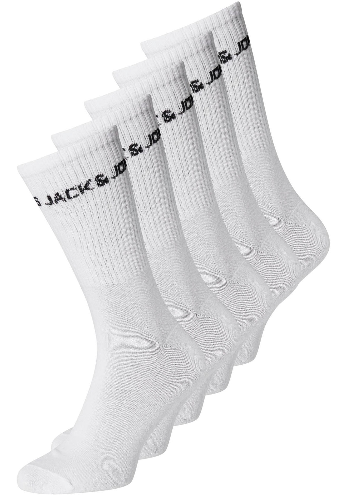 Jack & Jones "JACBASIC LOGO TENNIS SOCK 5 PACK NOOS" Packung, 5 Paar tlg.