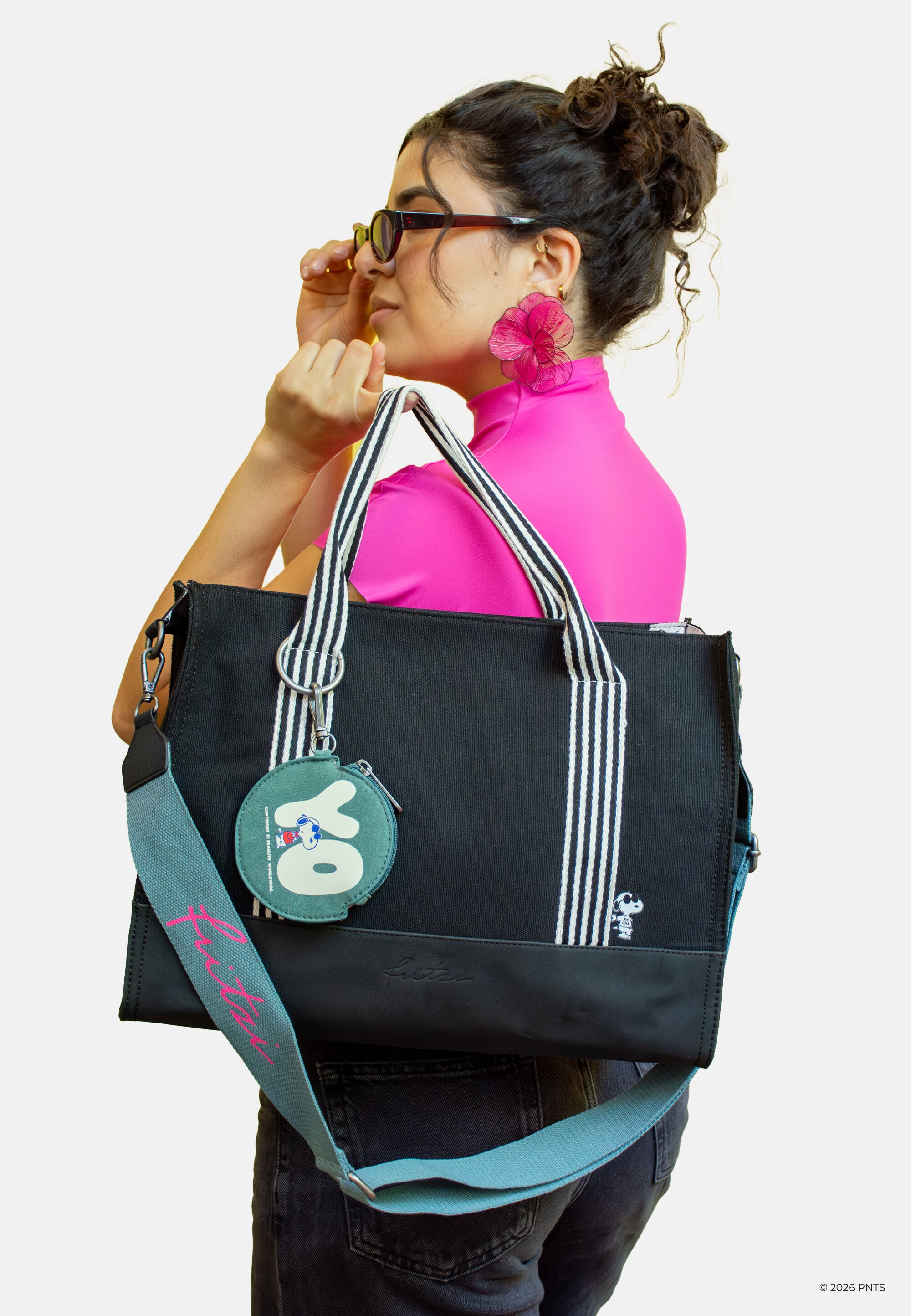 Fritzi aus Preußen Shopper »PeanutsTM x fritzi Tote Bag Cool Black« mit Peanuts-Motiv