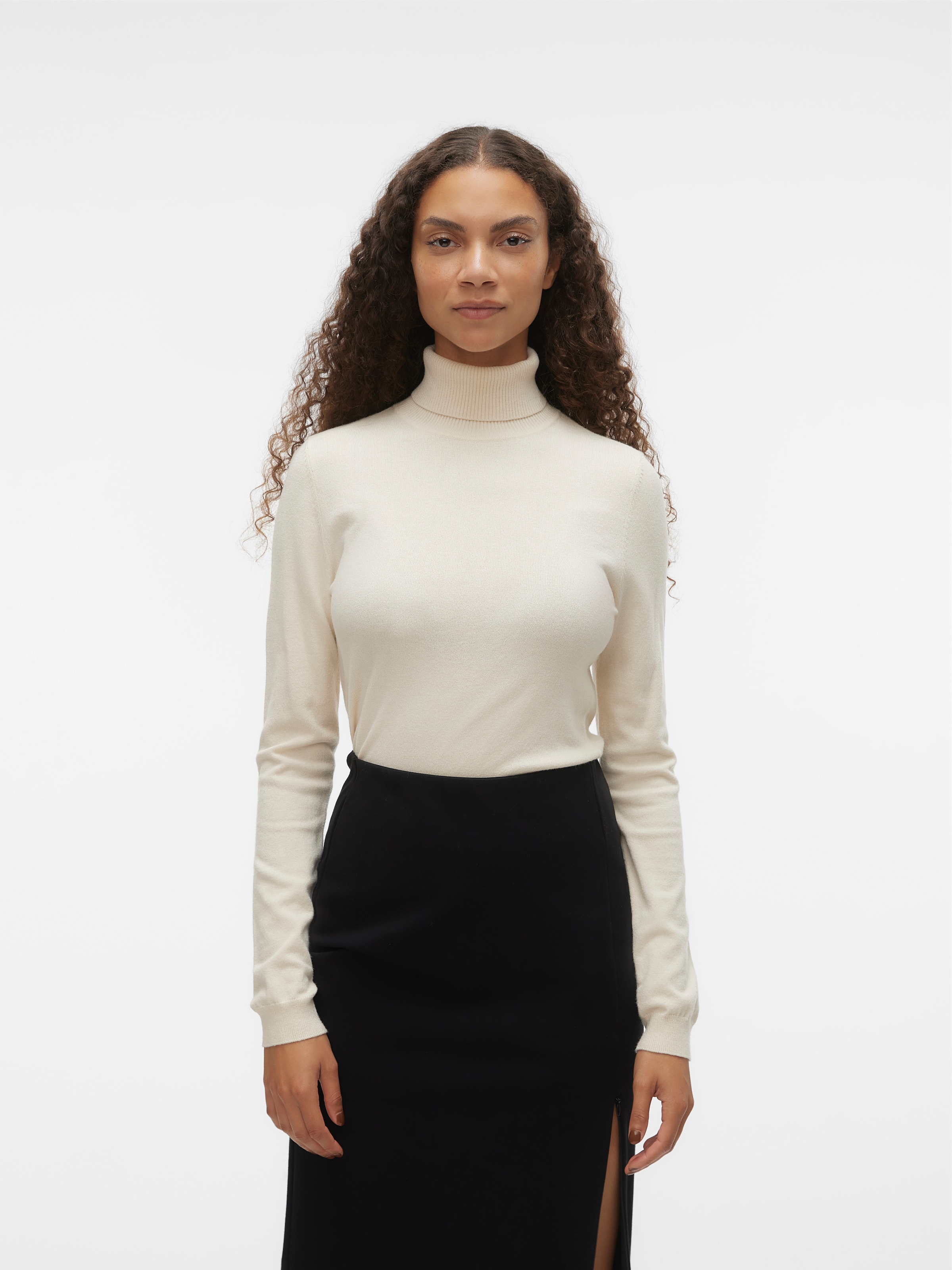 Vero Moda Rollkragenpullover "VMHAPPINESS LS ROLLNK PULLOVE GA BOO REP" günstig online kaufen