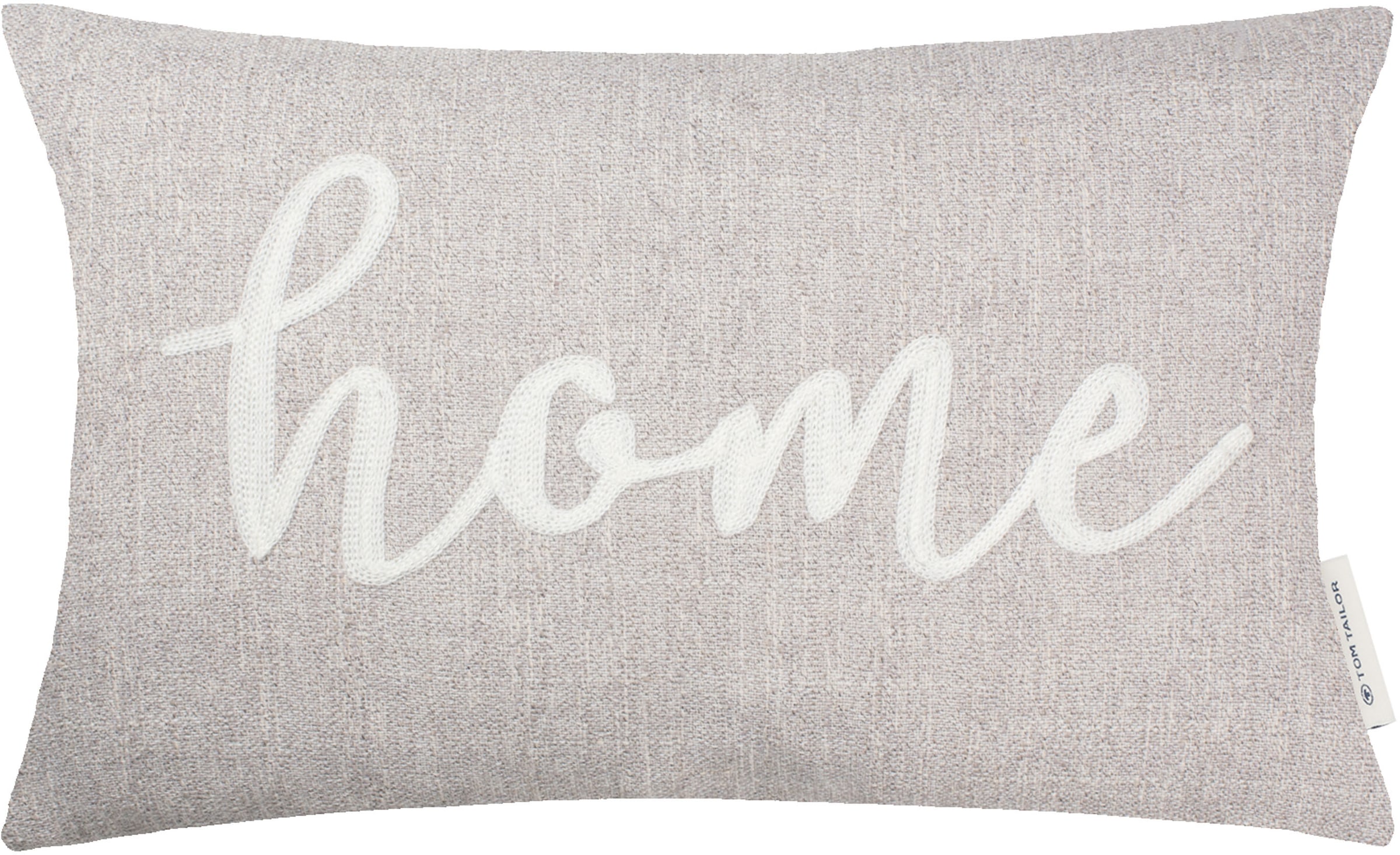 Kissenhülle "Home" mit Schriftzug günstig online kaufen