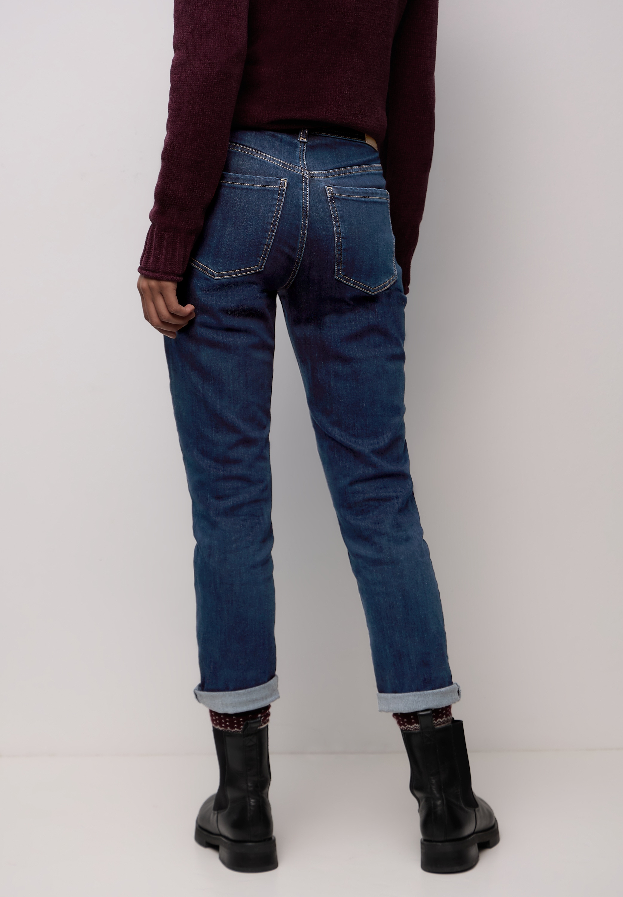 STREET ONE Loose-fit-Jeans Middle Waist günstig online kaufen