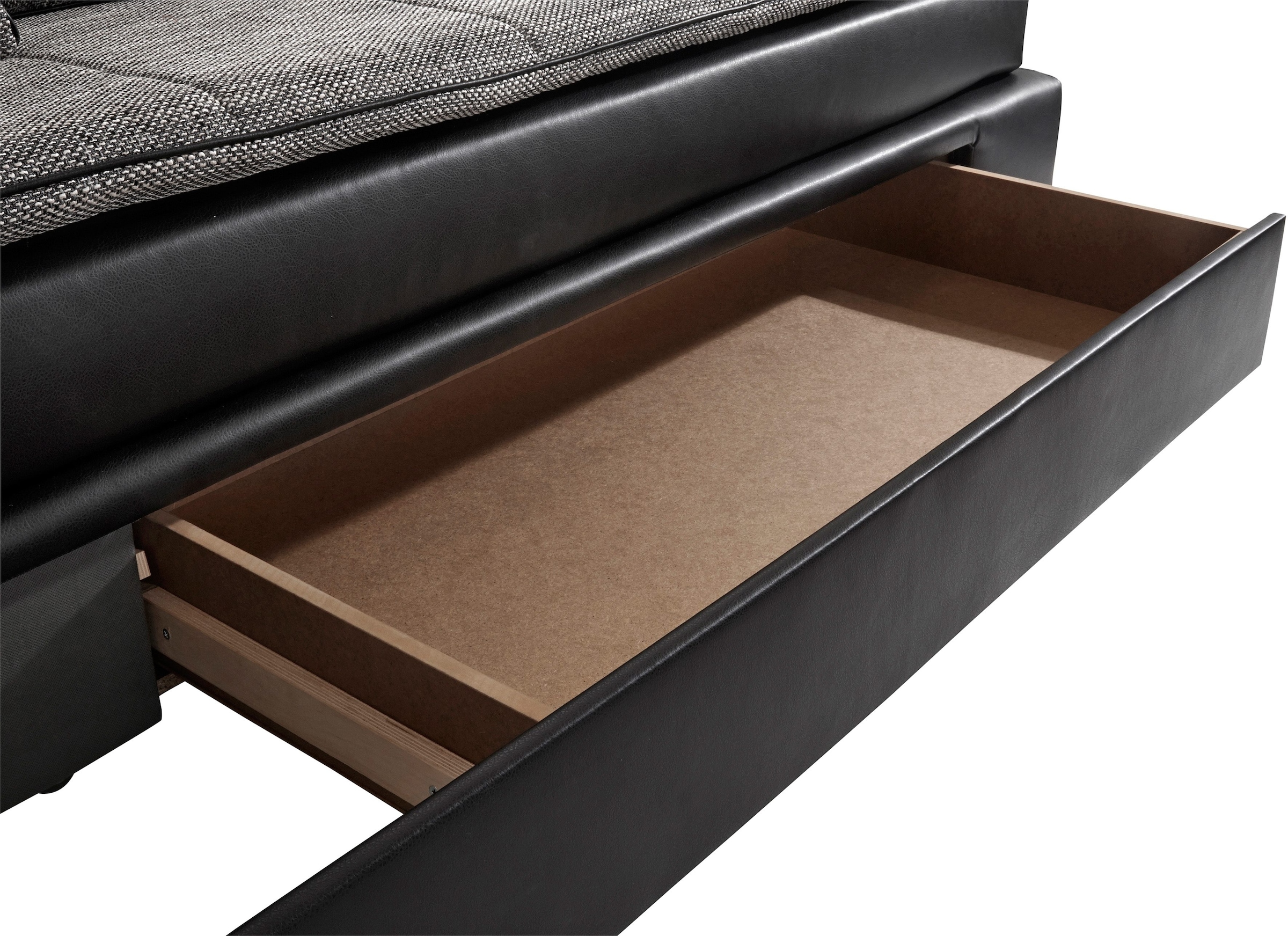 INOSIGN Ecksofa »Night & Day L-Form mit Dauer-Schlaffunktion ohne Armlehnen«, mit Boxspring-Bettfunktion 164x200 cm und Bettkasten, Dauerschläfer!