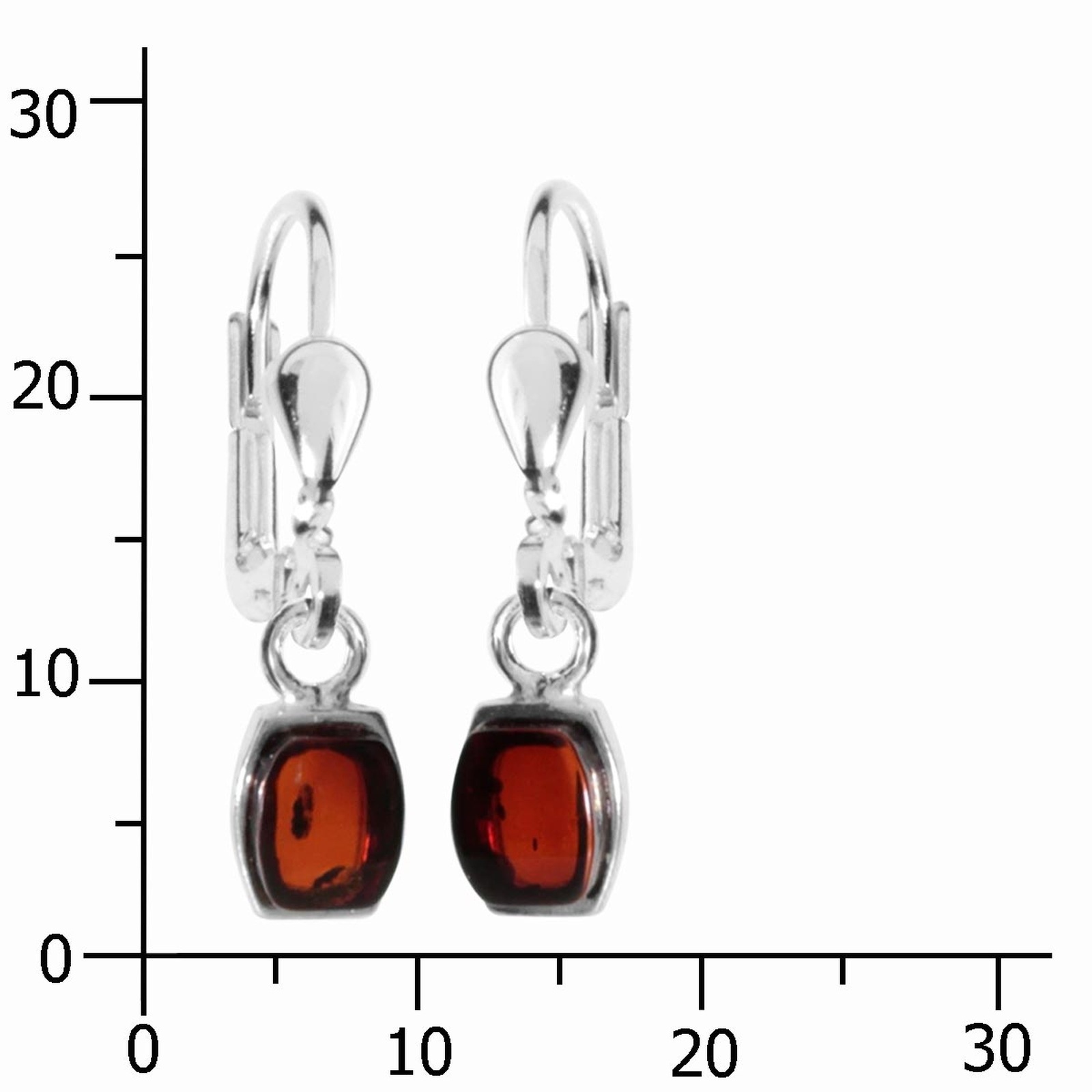 OSTSEE-SCHMUCK Paar Ohrhänger »- Mandy - Silber 925/000 - Bernstein«