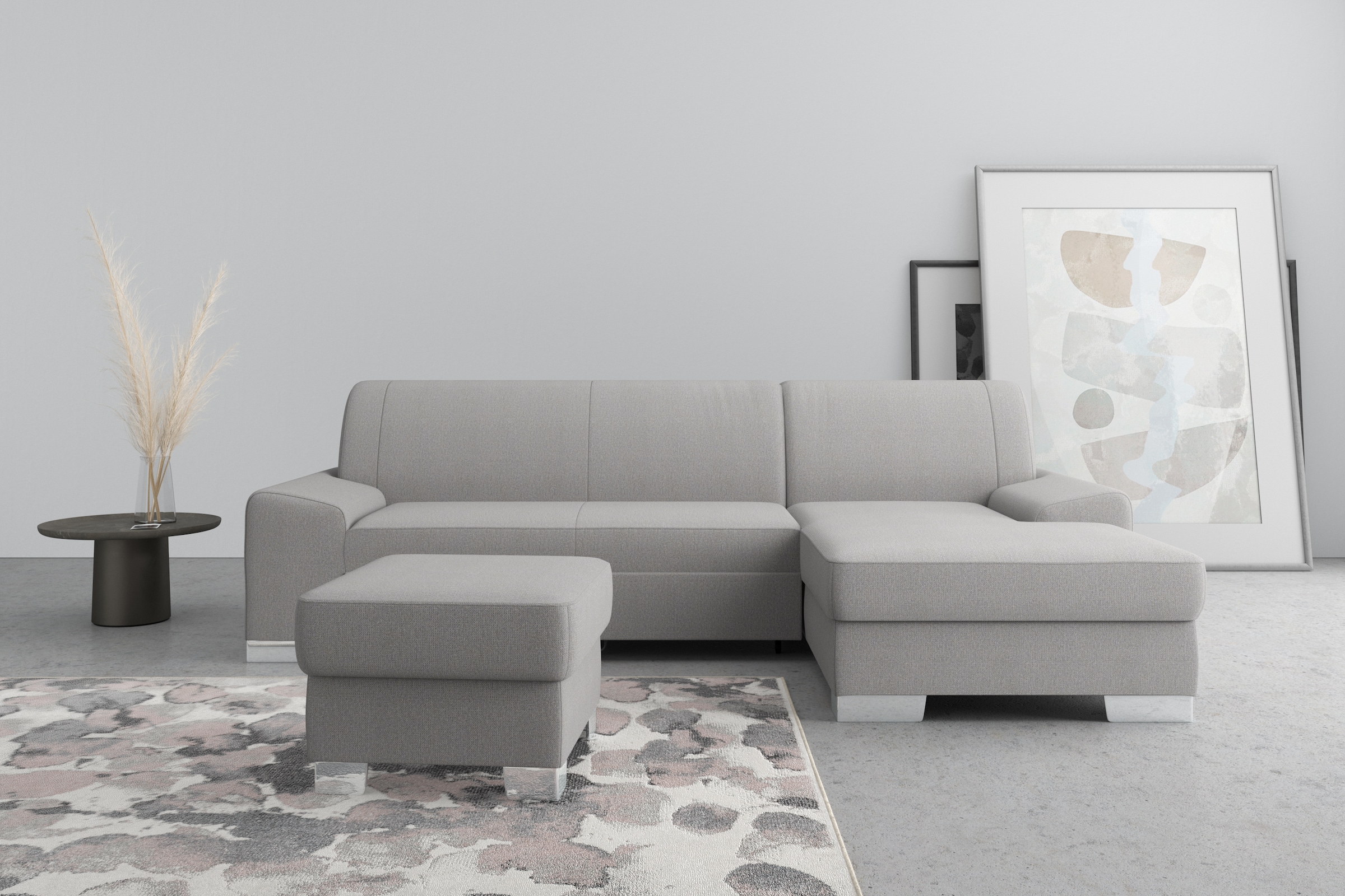 DOMO collection Ecksofa "Anzio L-Form, whlw. Bettfunktion, Federkern, hochw günstig online kaufen