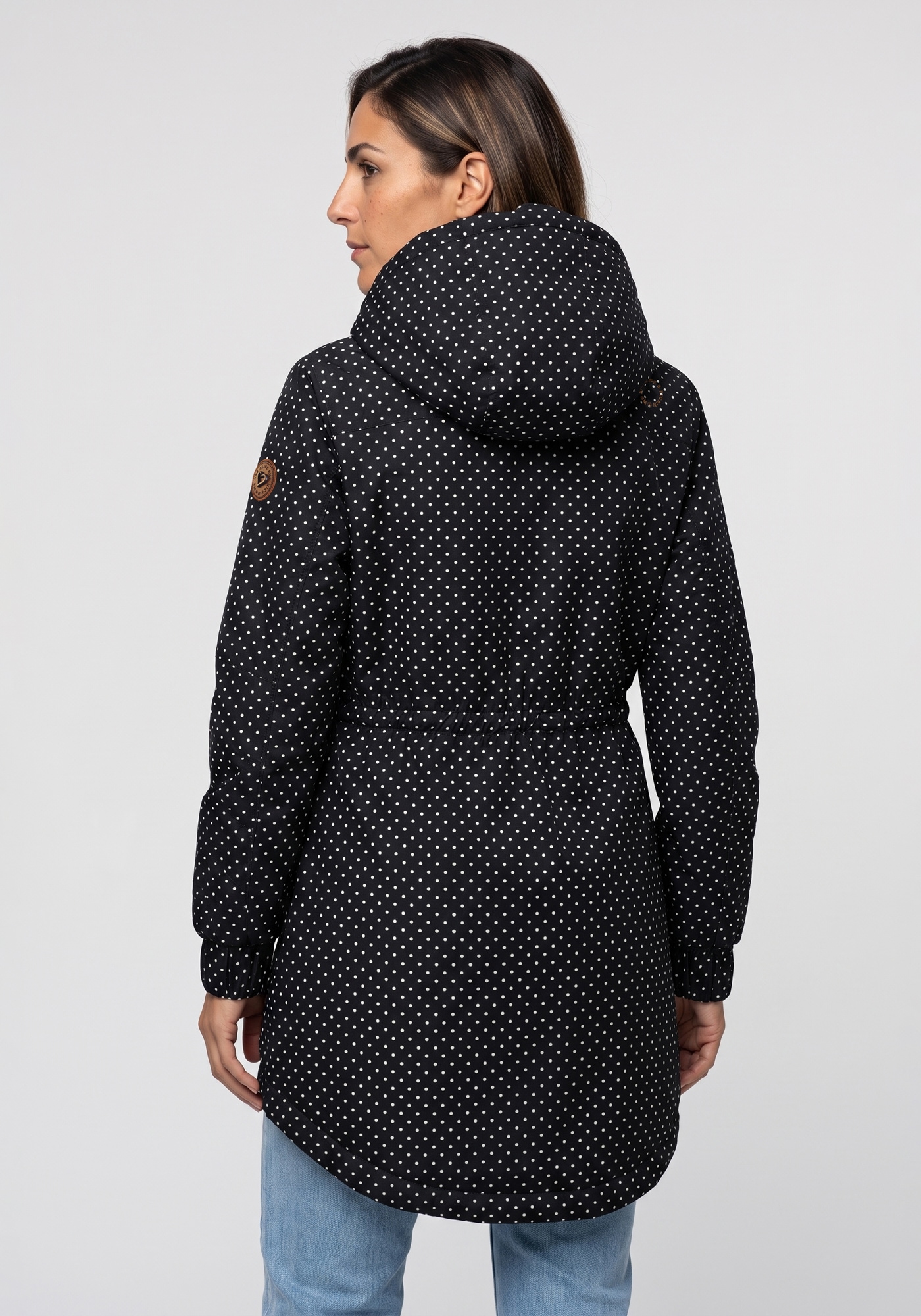 Alife & Kickin Outdoorjacke »CHARLOTTEAKB« mit Kapuze gefütterter Parka, Kapuzenjacke durch Bindeband tailliert