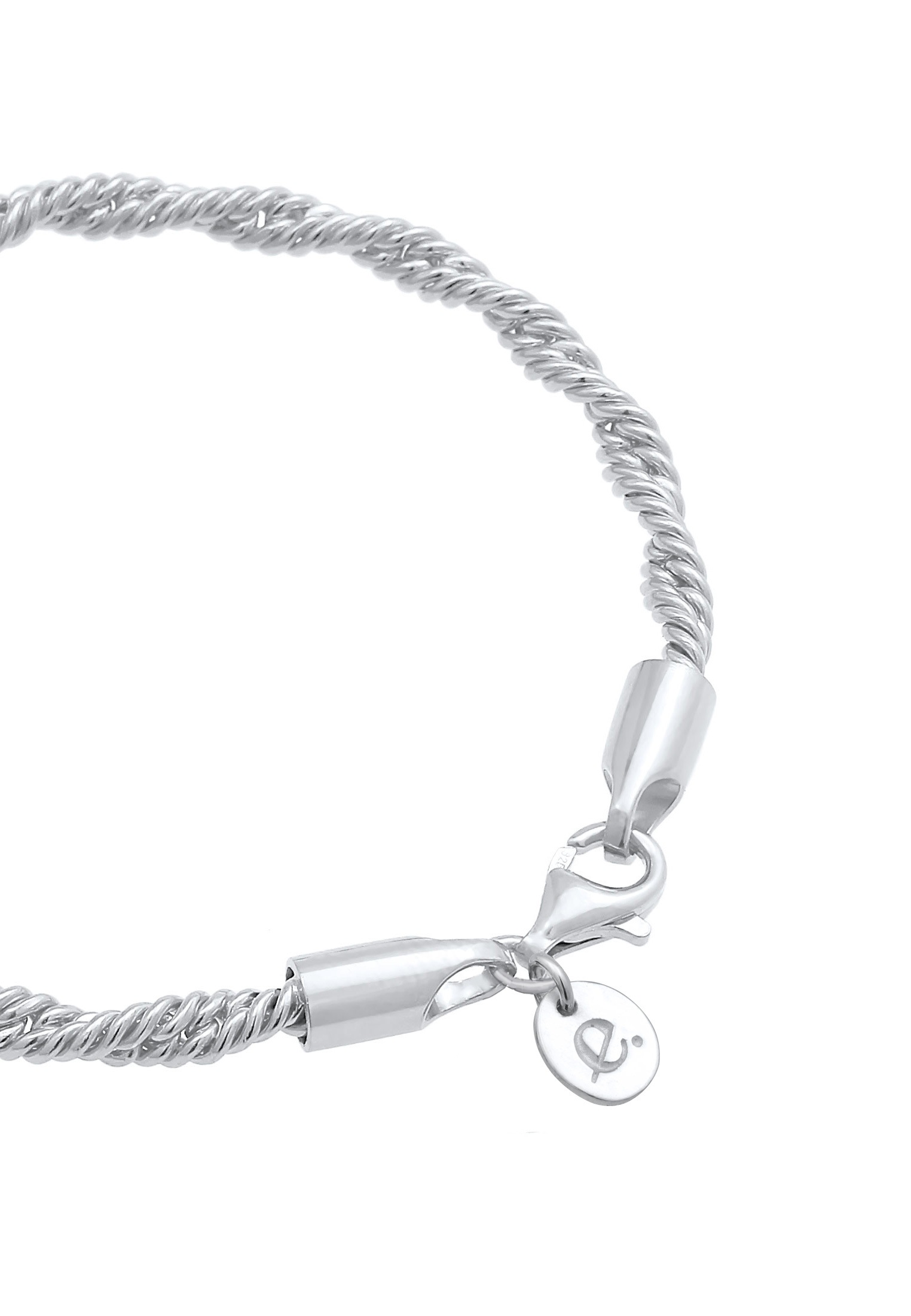 Elli Premium Armband »Kordel Gedreht Elegant Basic 925 Silber«