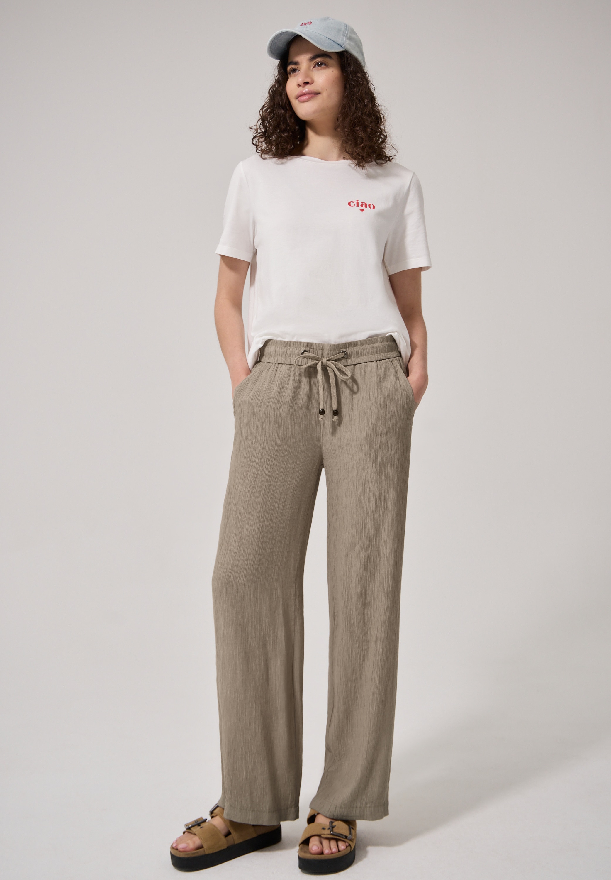 STREET ONE STUDIO Culotte  satinierte Viskose