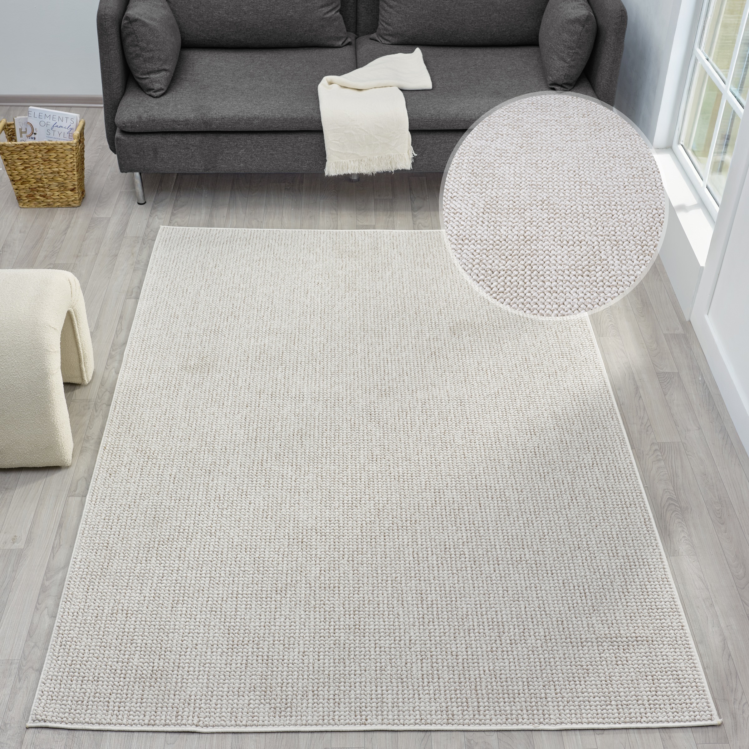 OTTO home Teppich "Lilri, Woll-Look, Scandi" rechteckig 10 mm Höhe Wollopti günstig online kaufen