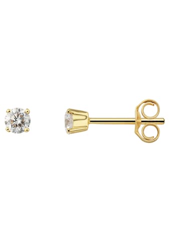 Paar Ohrstecker »0.25 ct Diamant Brillant Ohrringe Ohrstecker aus 750 Gelbgold«