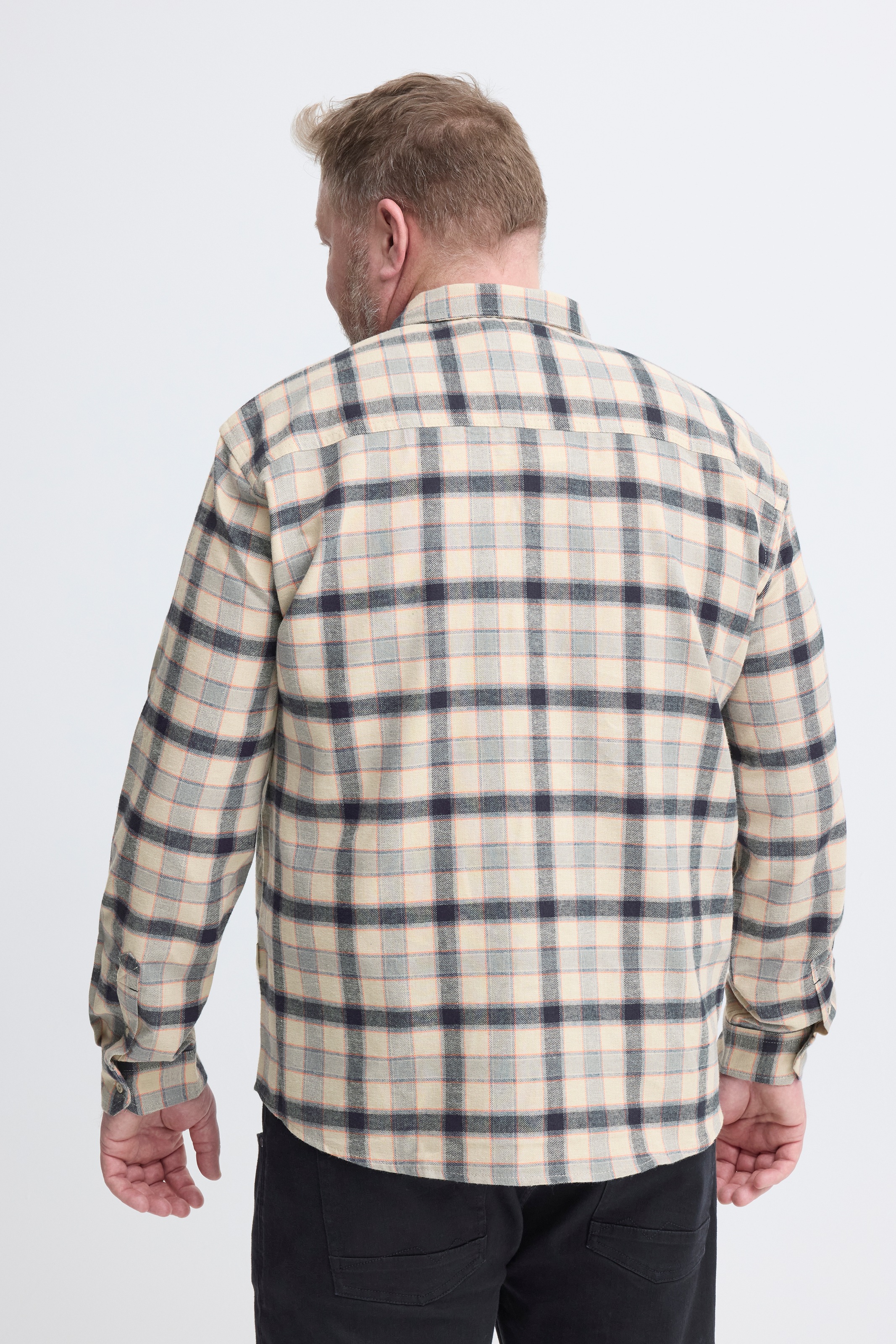 Blend Langarmhemd »BHDEVON SHIRT CHECK BB« in großen Größen
