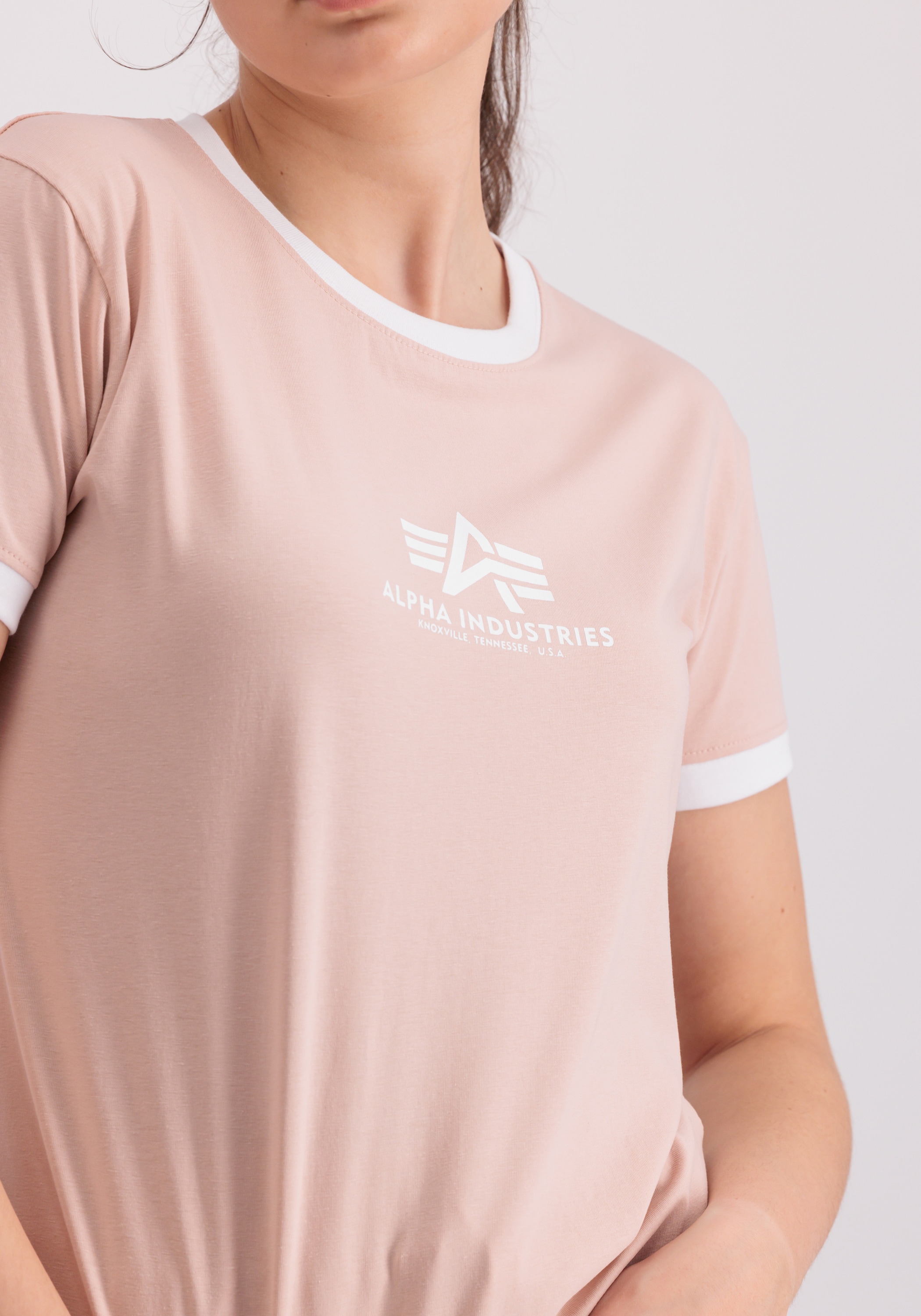 Alpha Industries T-Shirt »Alpha Industries Women - T-Shirts Basic T Contrast ML Wmn«