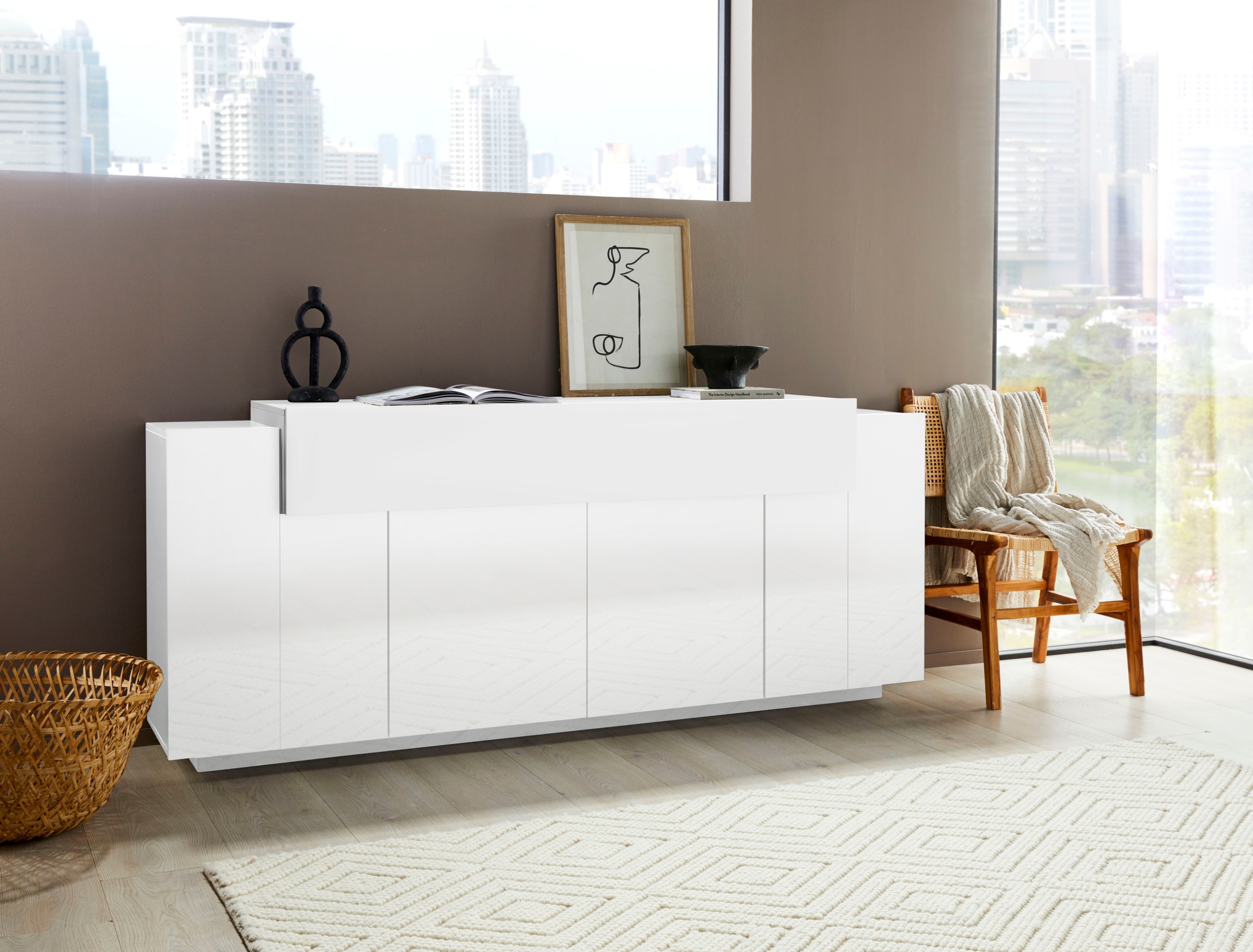 INOSIGN Sideboard "Coro, Kommode, Schrank, Kredenz, grifflos mit Einlegeböd günstig online kaufen