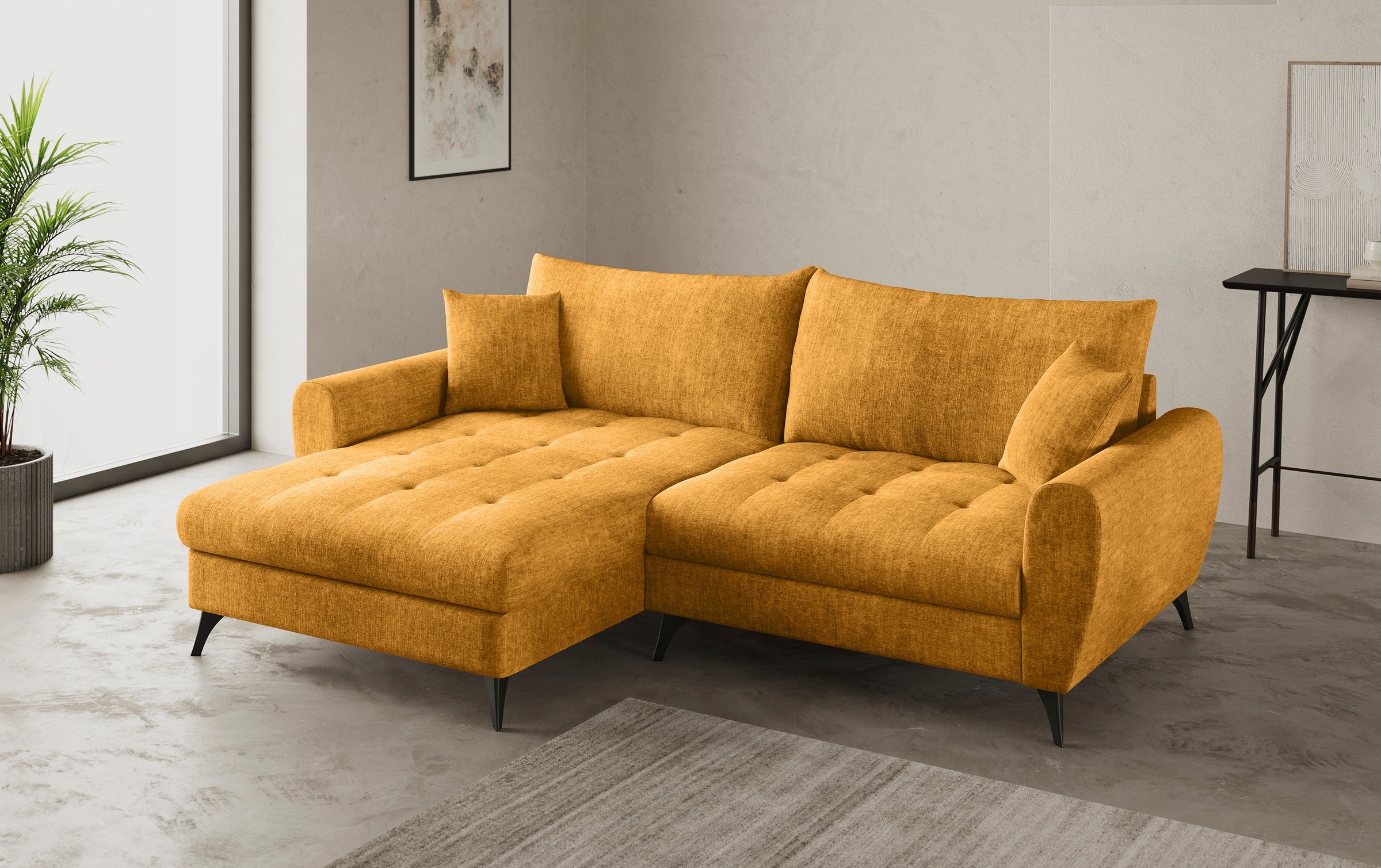 Mr. Couch Ecksofa "Blackburn II L-Form", Wahlweise mit Kaltschaumpolsterung günstig online kaufen