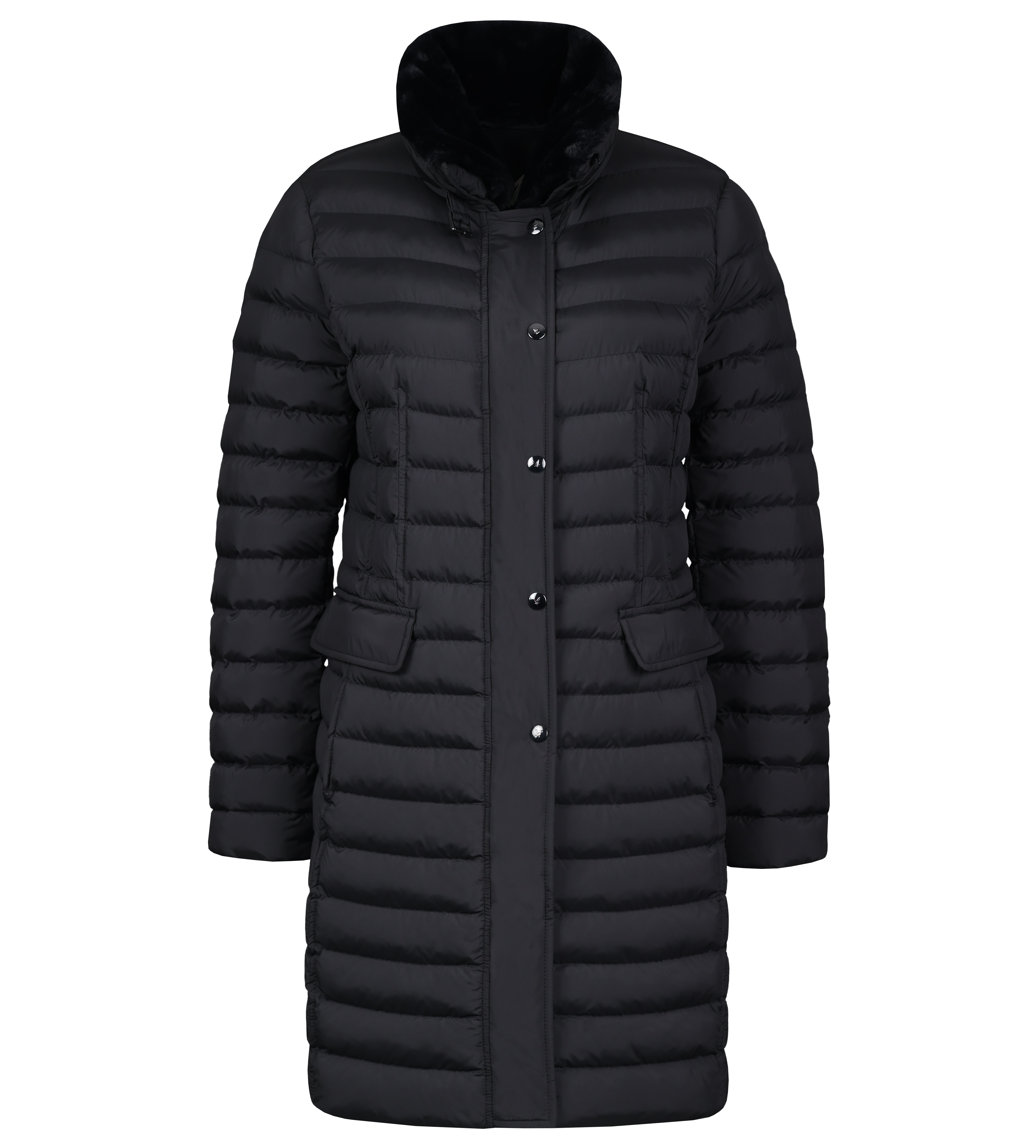 Fuchs Schmitt Steppmantel mit Plüschkragen, Regular Fit, verdeckter Reißverschluss