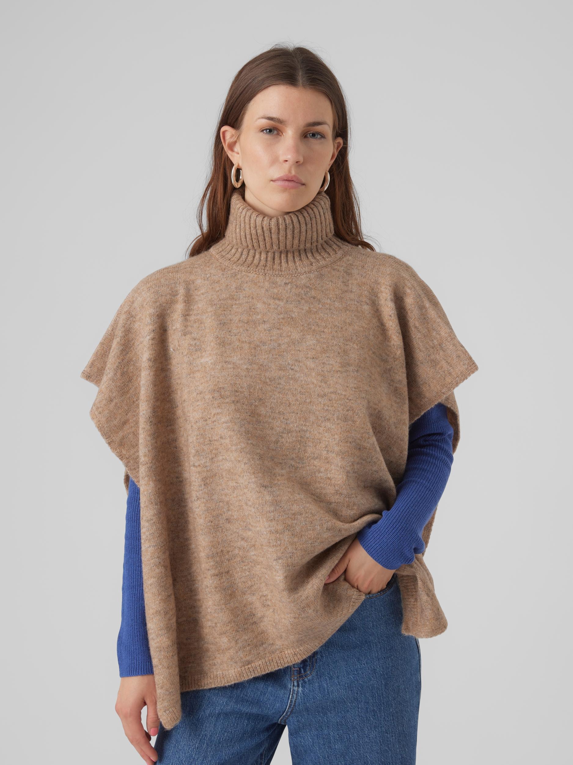 Strickponcho »VMABRA ROLLNECK PONCHO GA BOO«