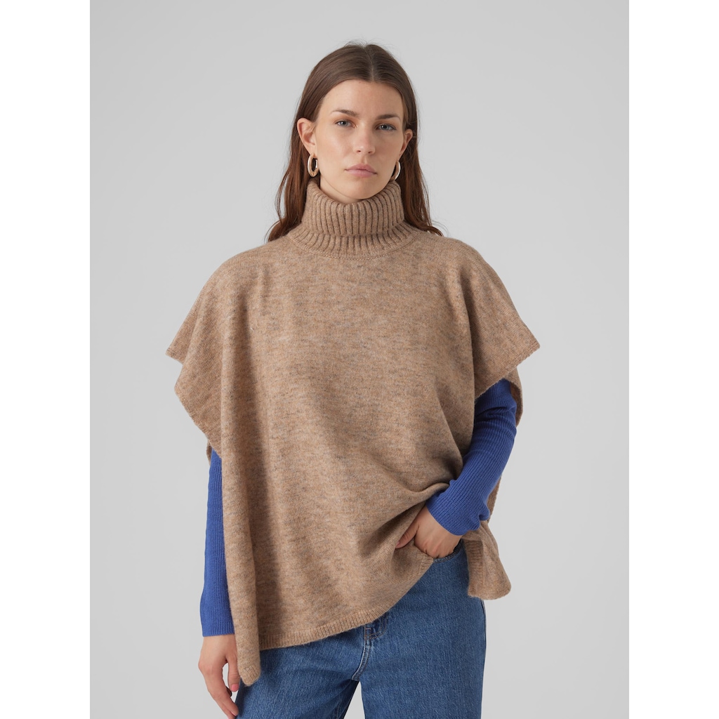 Vero Moda Strickponcho »VMABRA ROLLNECK PONCHO GA BOO«