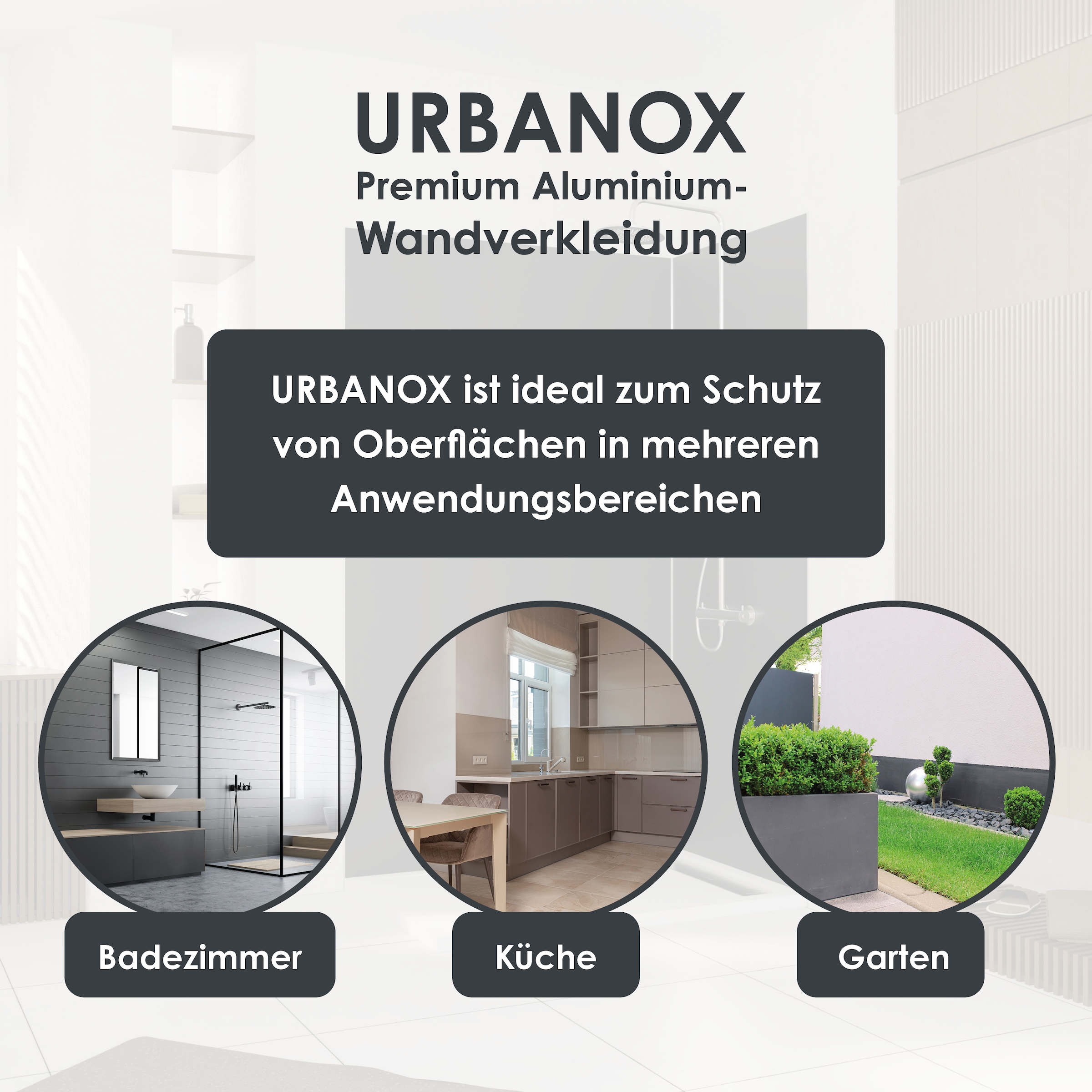 Marwell Duschrückwand »Urbanox«, (Set, 2 tlg.), Set bestehend aus: 1 Paneel 90 x 210 cm, 1Paneel 120 x 210 cm