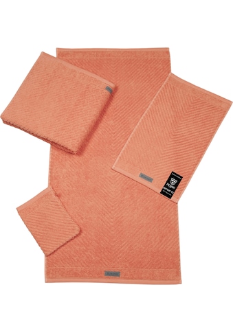 ROSS Handtuch »Smart«, (2 St.), Uni-Rippe mit Velourslabel kaufen