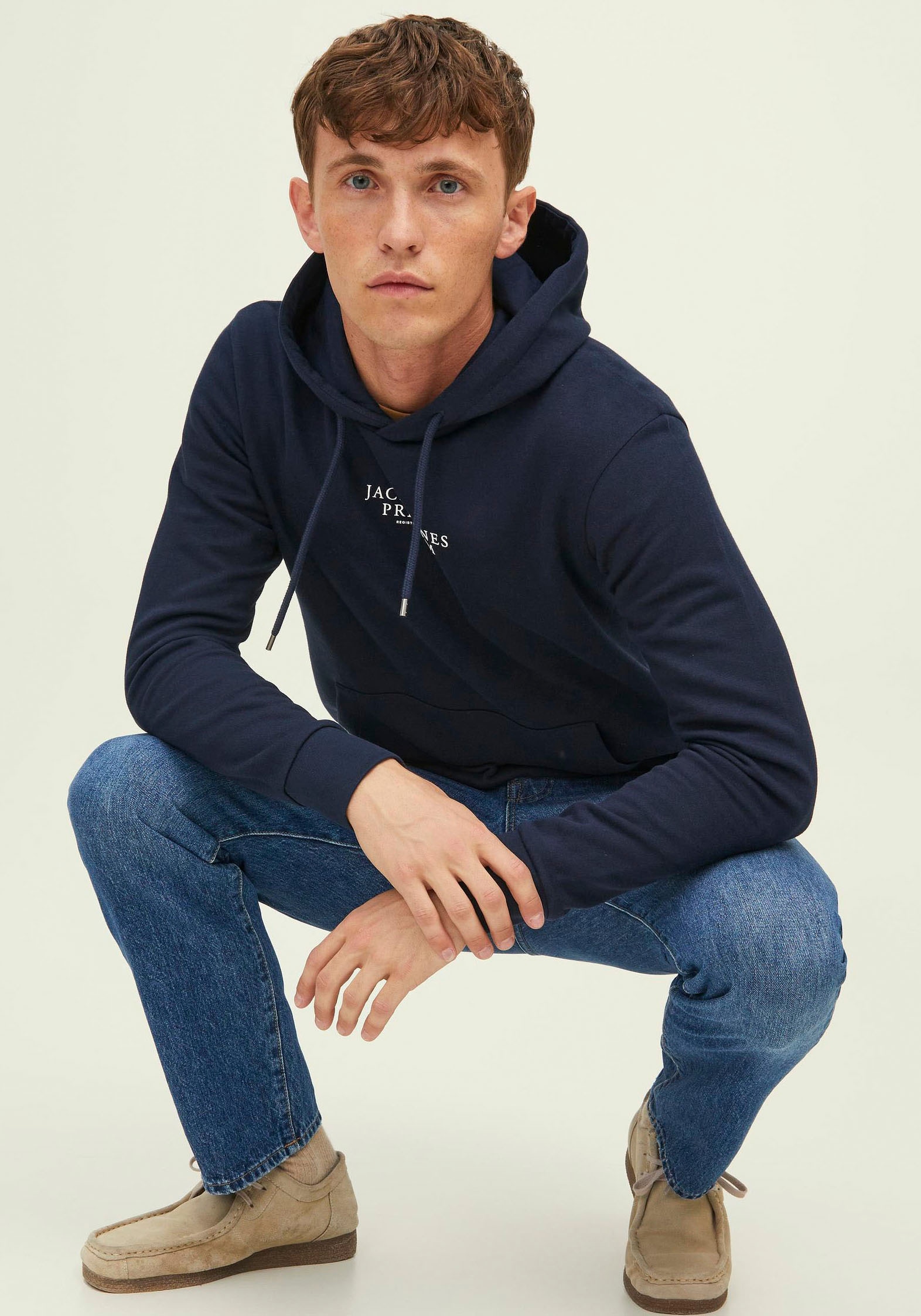 Jack & Jones Herren Hoodie Kapuzenpullover JPRBLUARCHIE- Regular Fit günstig online kaufen