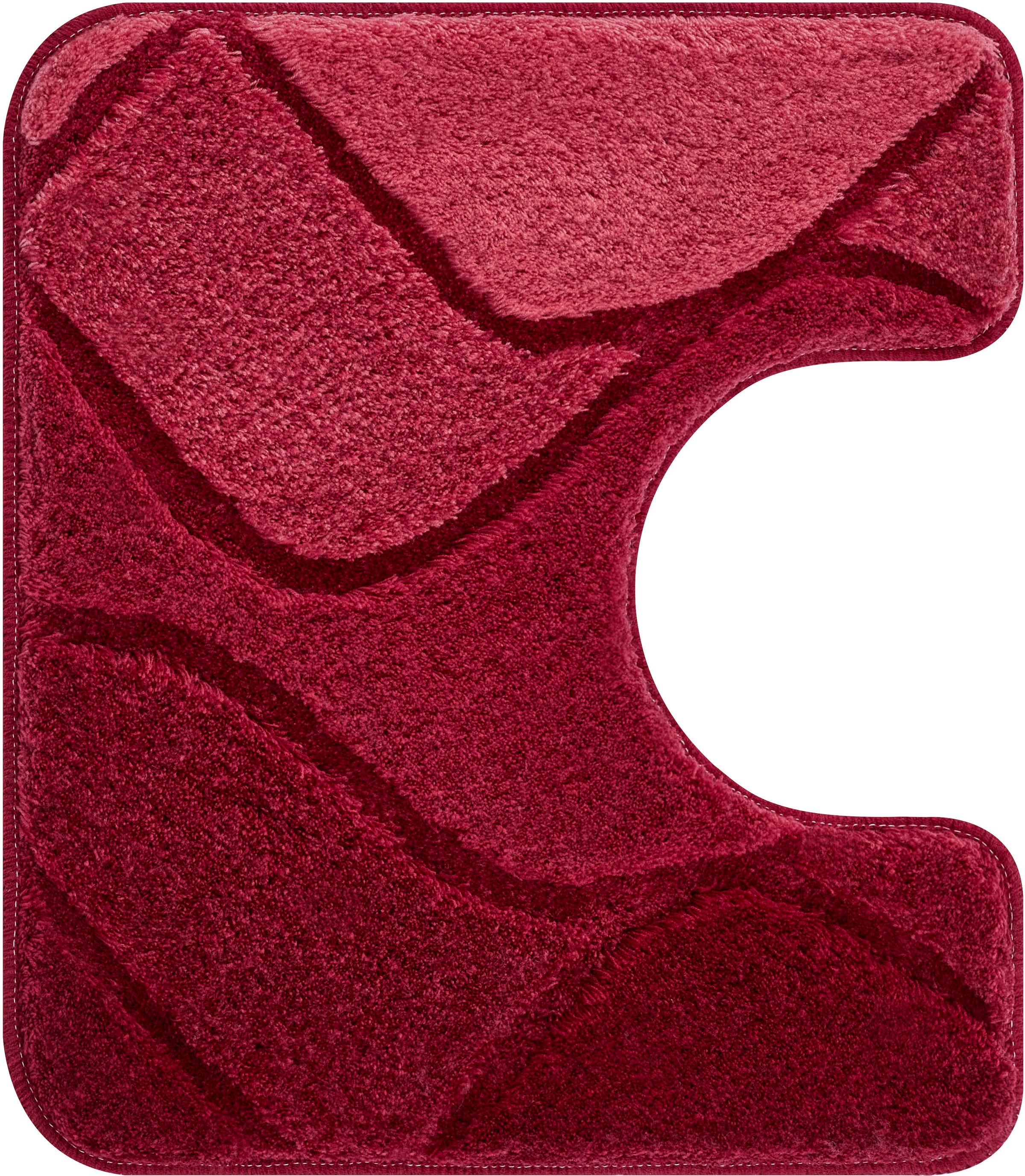 Kleine Wolke Badematte »Fiona, Badvorleger, Badezimmer Teppich« Höhe 20 mm rutschhemmend beschichtet fußbodenheizungsgeeignet Badteppich, modernes Wellen Design, Hoch-Tief Effekt, waschbar