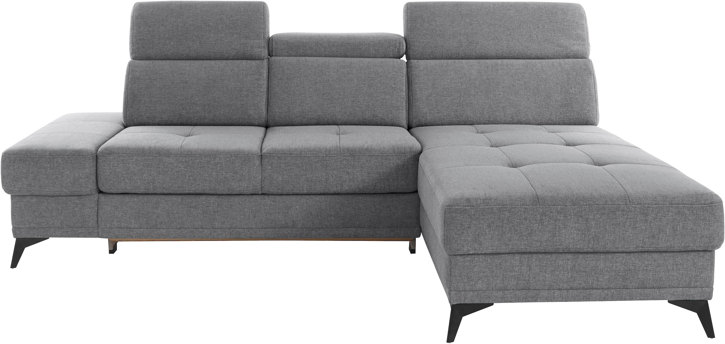 OTTO home Ecksofa "Cardiz L-Form" inkl.Kopfteilverstellung und Federkern wahlweise mit Schlaffunktion