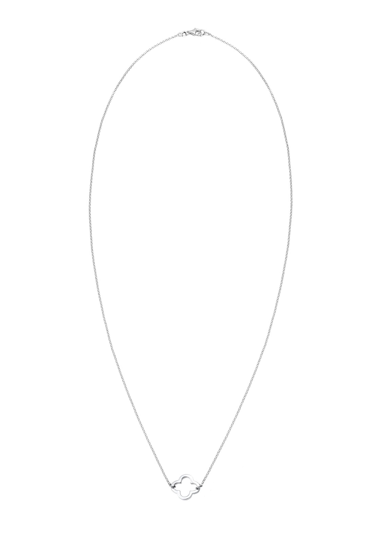 Elli Kette mit Anhänger »Halskette Kleeblatt Glücksbringer Filigran Trend 925 Sterling Silber«