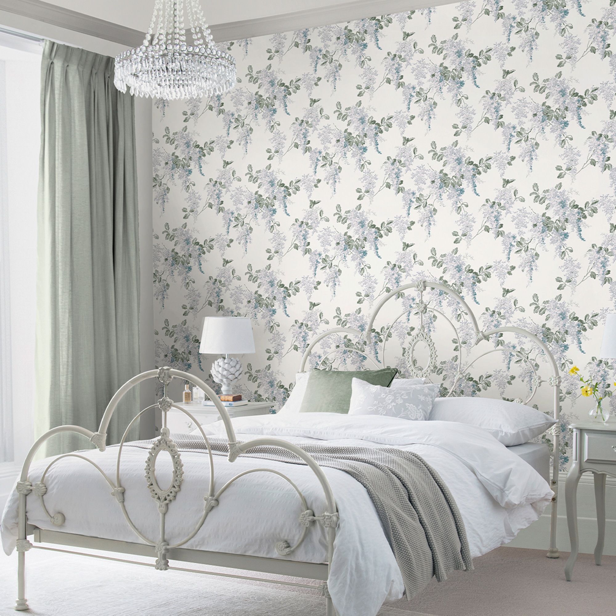 Laura Ashley Vliestapete "Mirabelle" Floral Glatt Design Tapeten