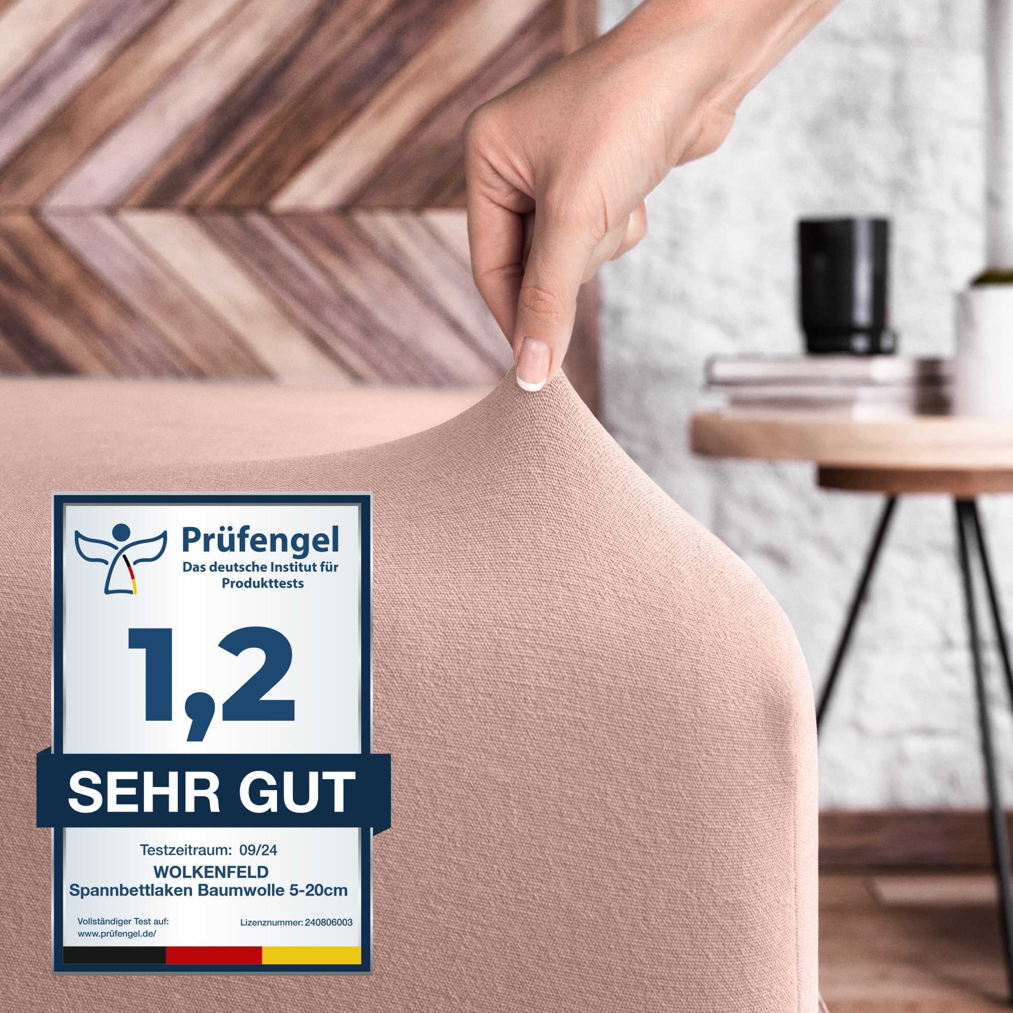 Wolkenfeld Spannbettlaken "100% Baumwolle - Superweiches Bettlaken für Matr günstig online kaufen