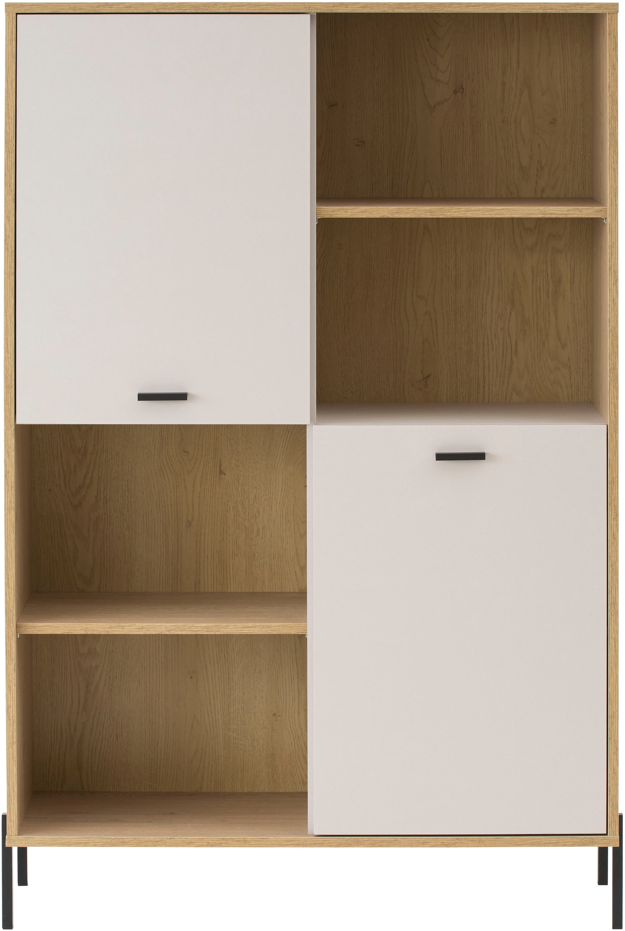 Home affaire Regalelement »Fredericia, modernes Regal, Kommode in Kaschmir, Highboard, Standregal« ausreichend Stauraum, offene & geschlossene Fächer, 105 cm breit
