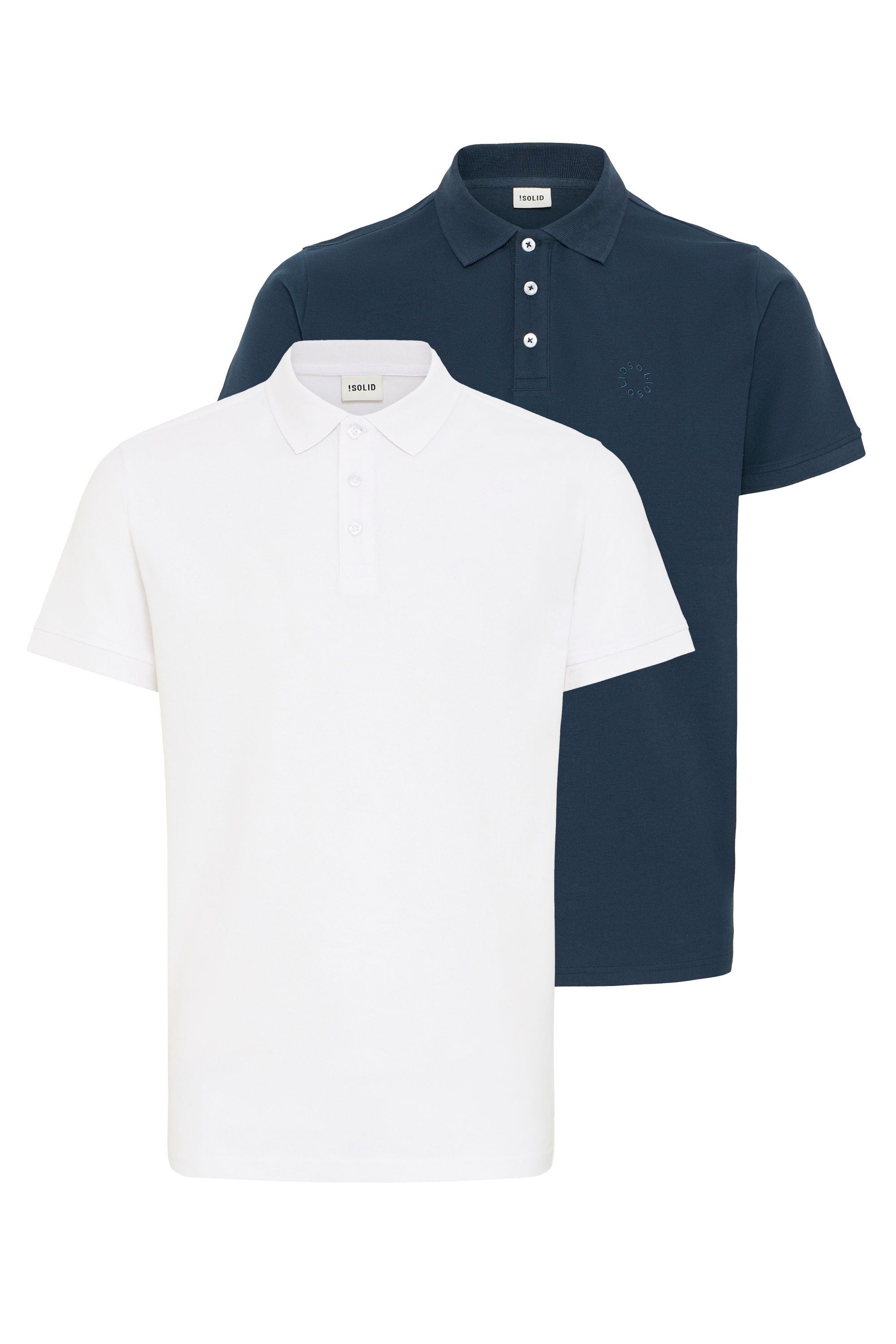 !solid Poloshirt SOLID "Poloshirt SDHATTIM", Herren, Gr. XXL, blau (navy, weiß), Obermaterial: 100% Baumwolle CO., Shirts