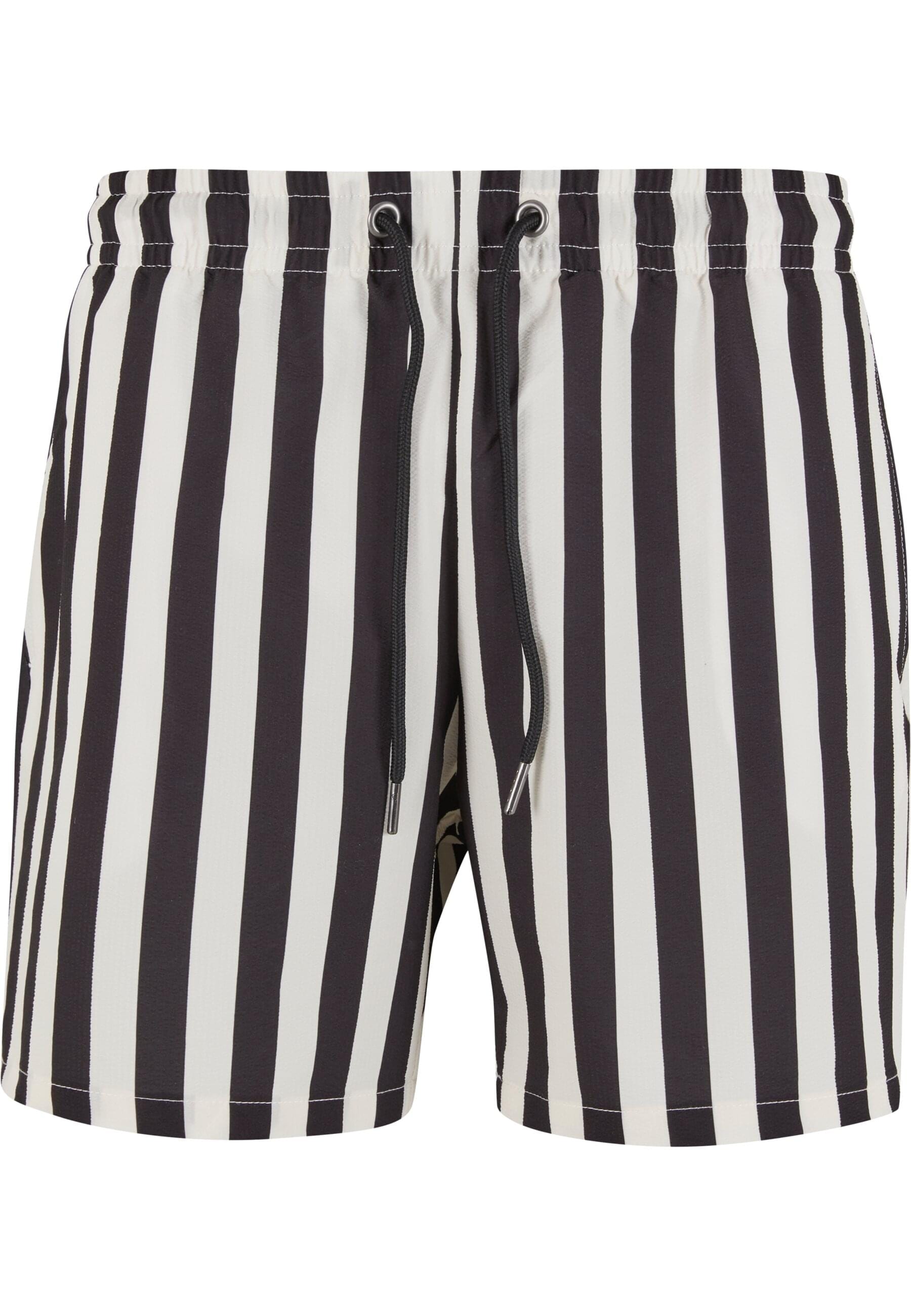 URBAN CLASSICS Badeshorts "Urban Classics Striped Seersucker Swim Shorts" günstig online kaufen