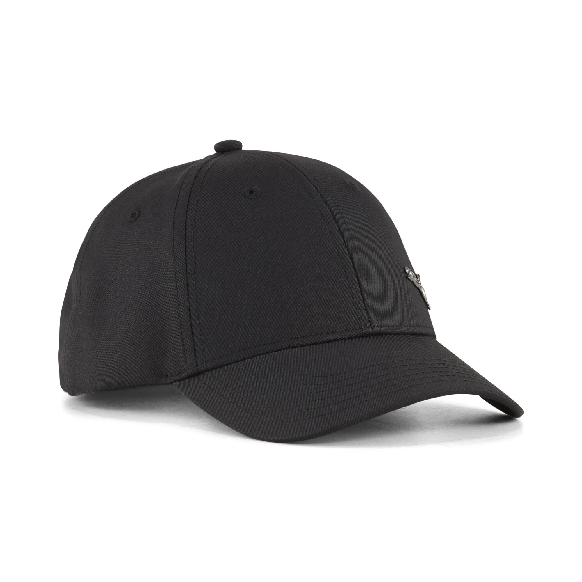 PUMA Kinder Flex Cap "Essentials Metal PUMA Cat Baseball-Cap Jugendliche"schwarz, Gr. 2, unifarben, Futter Vorderteil: 100% Polyester, Caps