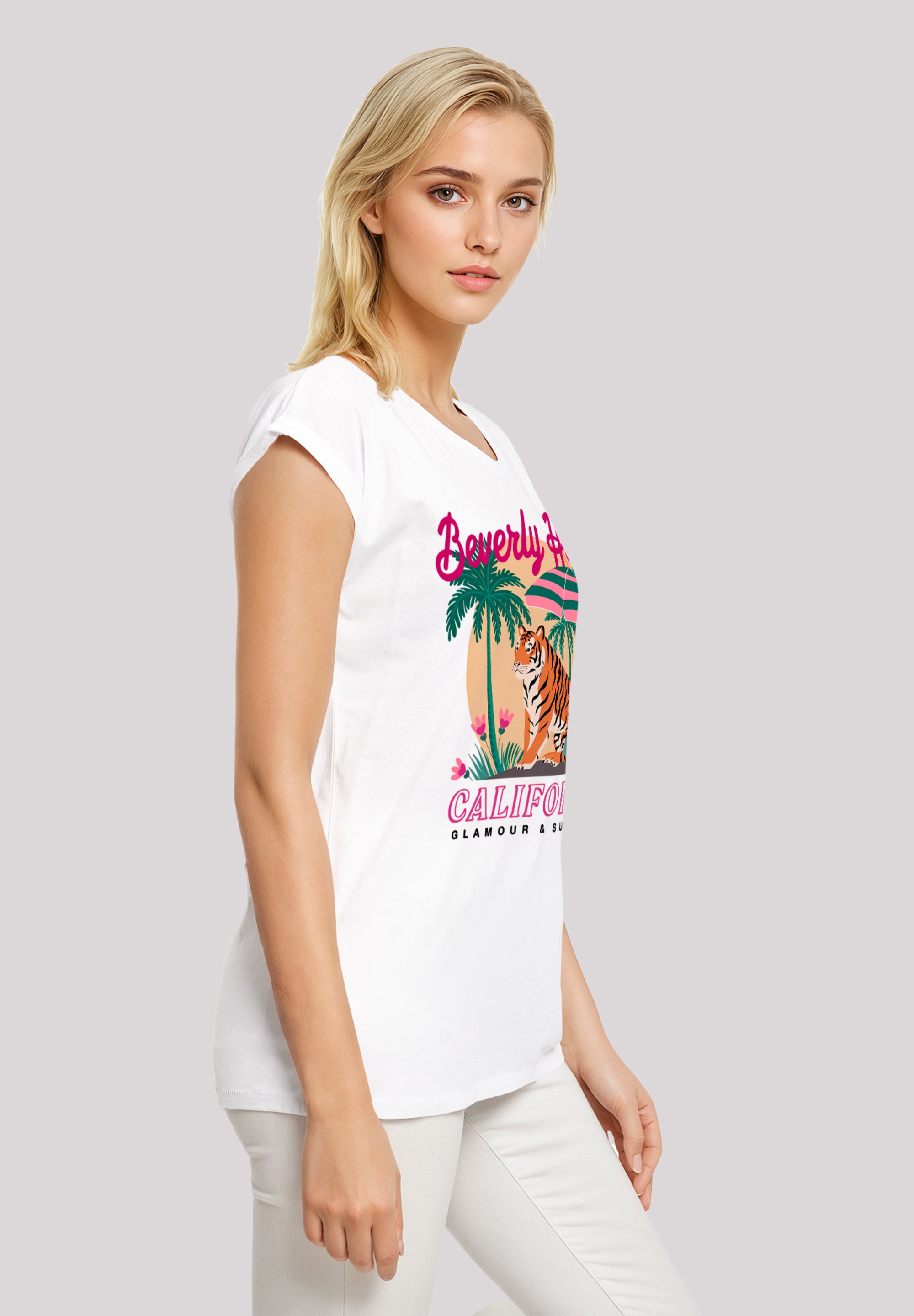 F4NT4STIC T-Shirt »Beverly Hills California Glamour Summer«, Premium Qualität