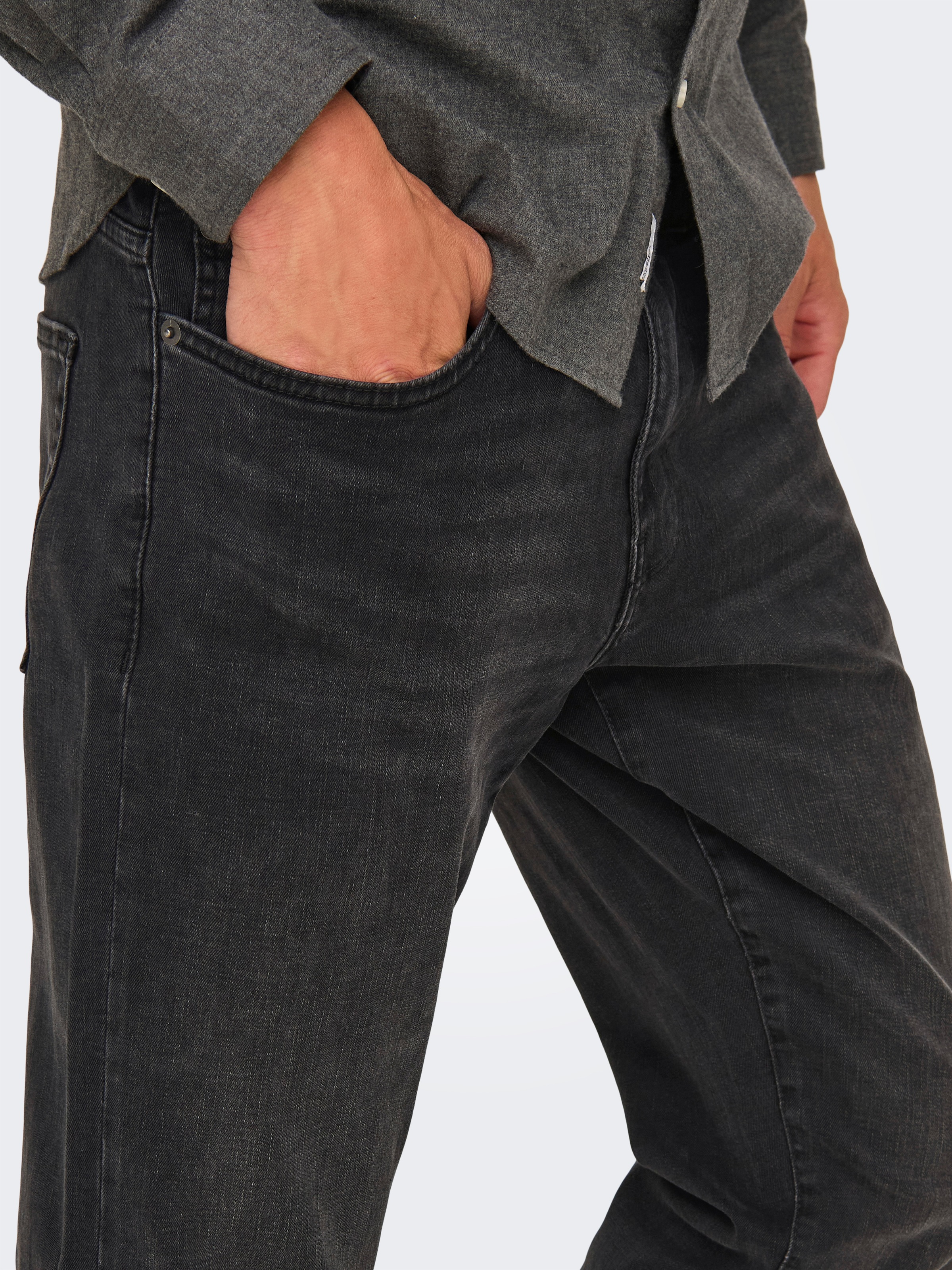 ONLY & SONS "ONSWEFT REG. MBD 5094 TAI DNM NOOS" im 4-Pocket-Style günstig online kaufen