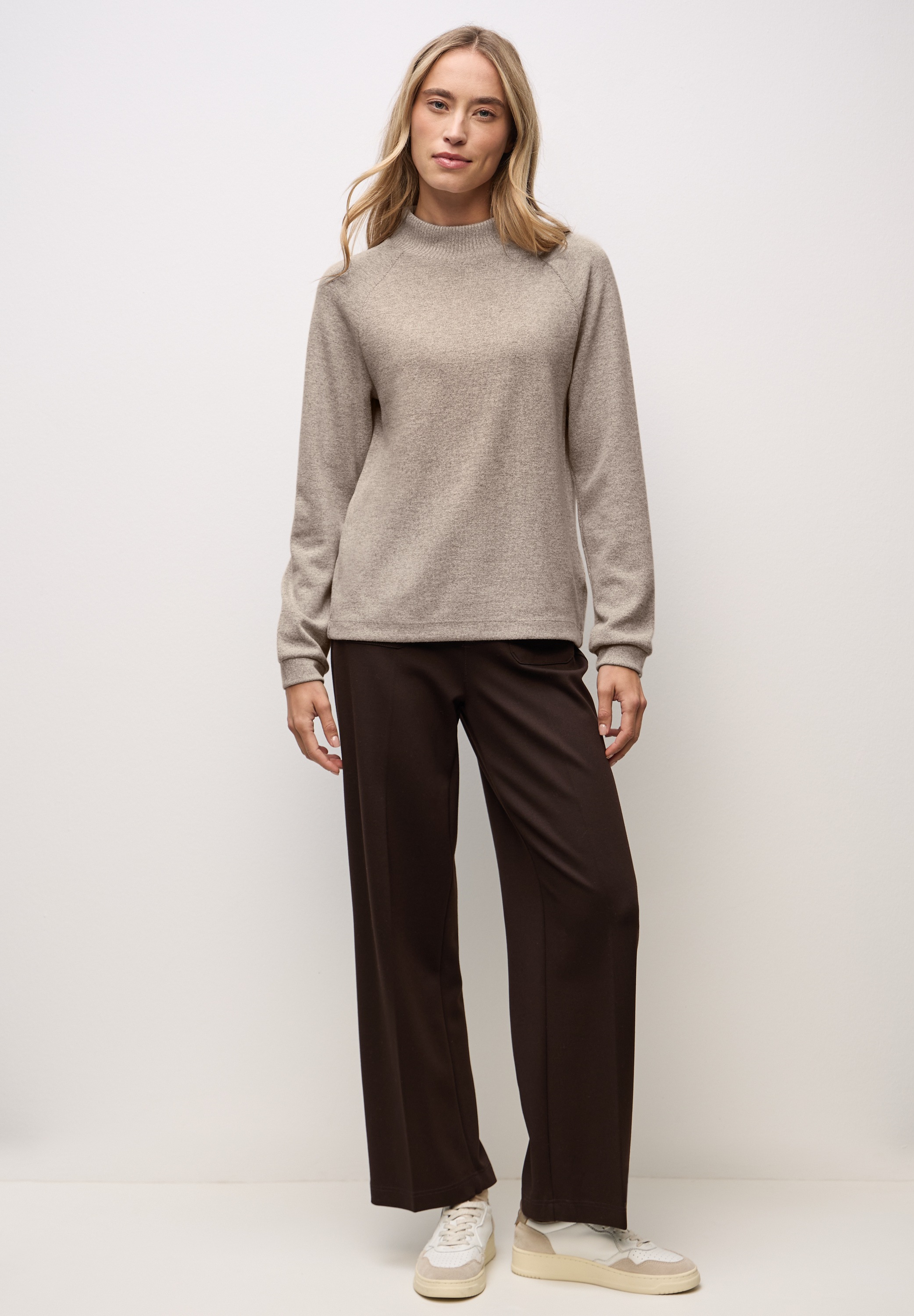 Thumbnail - STREET ONE Langarmshirt im Melange Look