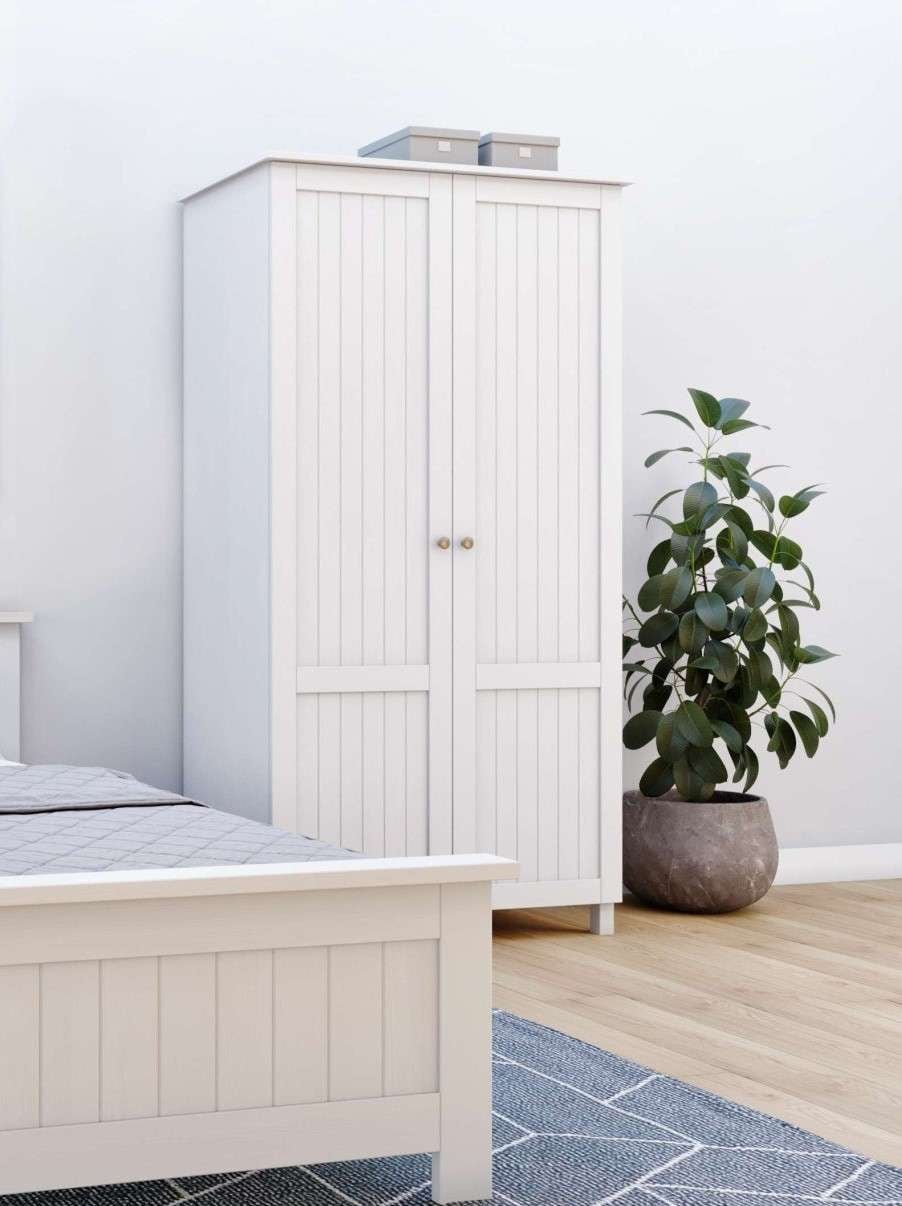 Home affaire Kleiderschrank »Juventus, Drehtürenschrank, Schrank«, mit 2 Türen, 97 cm breit, aus massiver Kiefer, FSC®-zertifiziert
