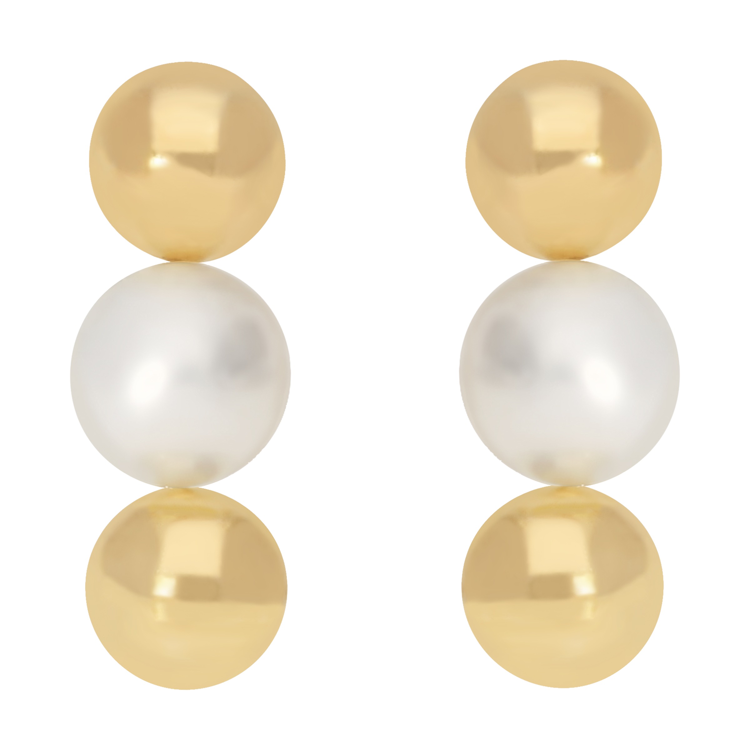 Firetti Paar Ohrstecker »Schmuck Geschenk Gold 375 Ohrschmuck Ohrringe« mit Süßwasserzuchtperle