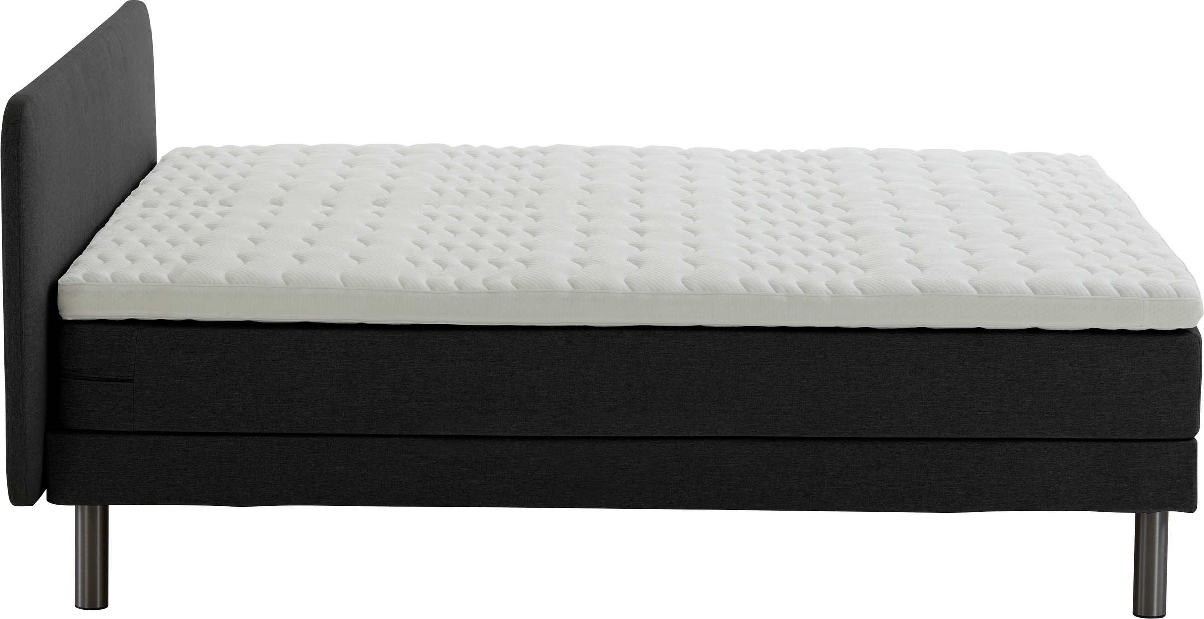 ATLANTIC home collection Boxspringbett »Carola«, mit 7-Zonen-Taschen-Federkernmatratze und Komfortschaum-Topper