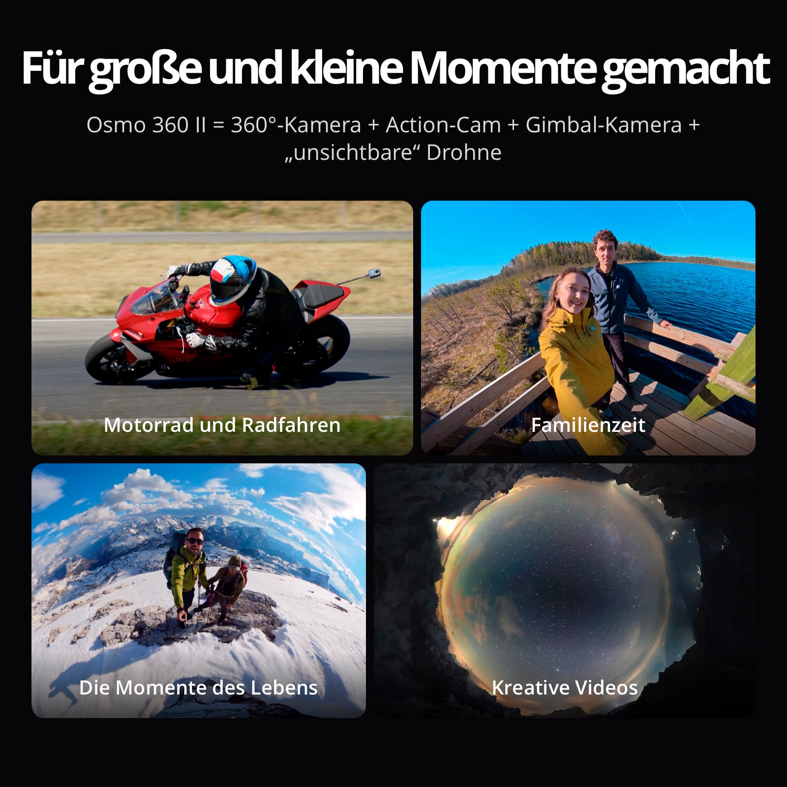 DJI 360°-Kamera »Osmo 360 II Get Set Combo« 8K Bluetooth